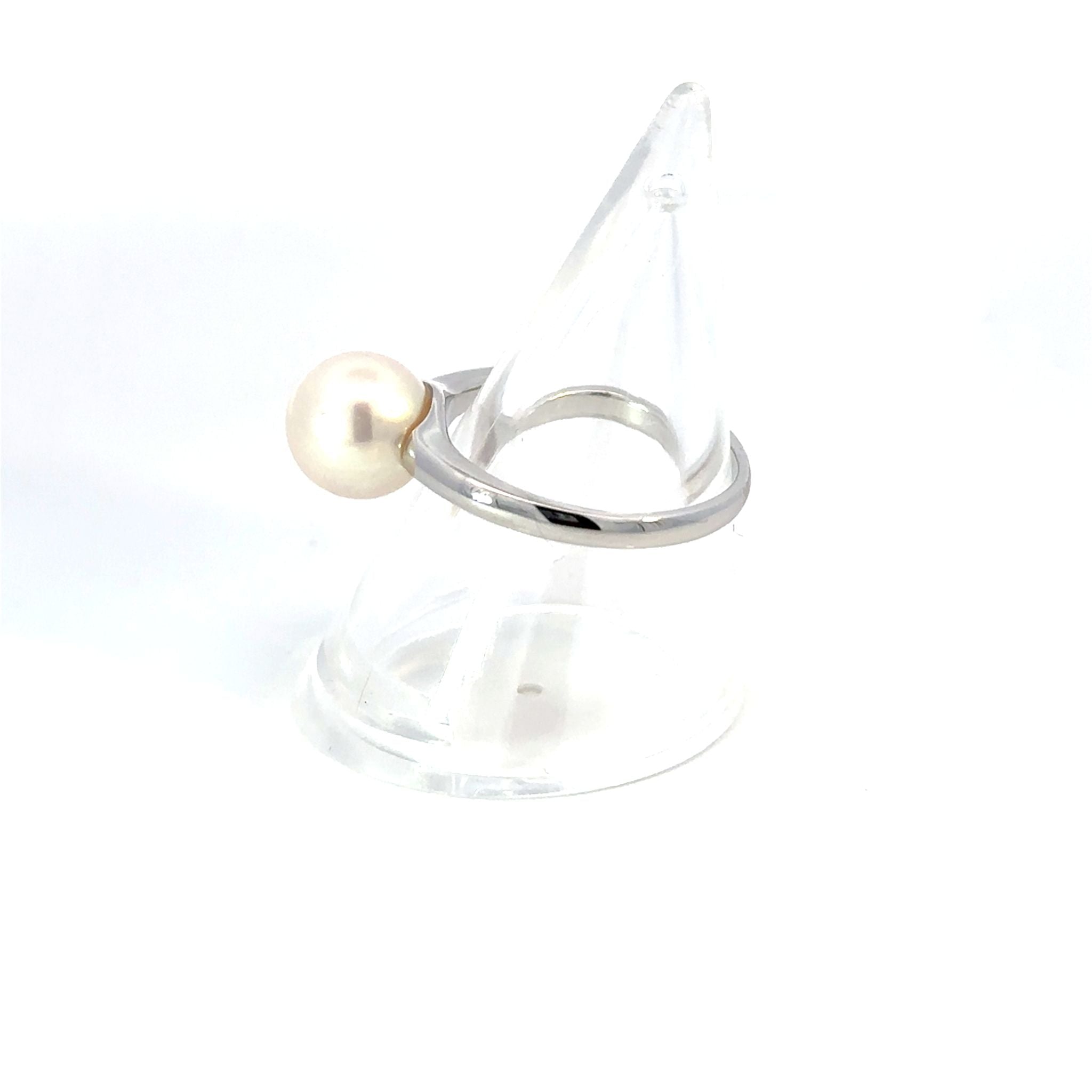 パール プラチナリング(アコヤ真珠/8.5mm/宇和島産/6月誕生石/原産地証明書付)《26H01001》