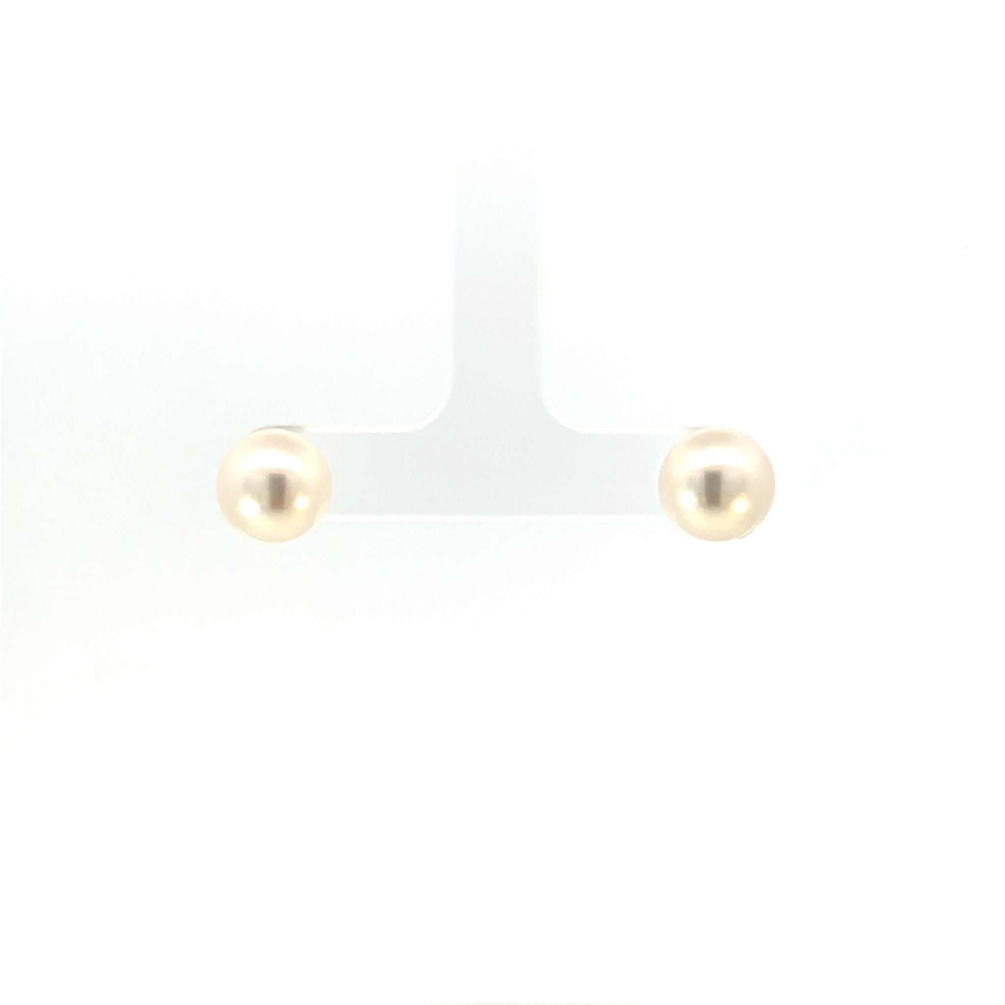 パール プラチナピアス(アコヤ真珠/9mm/宇和島産/6月誕生石/原産地証明書付)《26H01002》