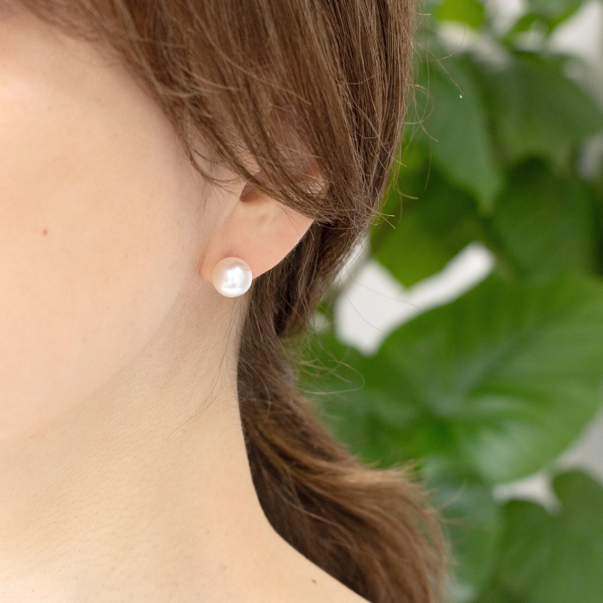 パール プラチナピアス(アコヤ真珠/7.5mm/宇和島産/6月誕生石/原産地証明書付)《26H01005》
