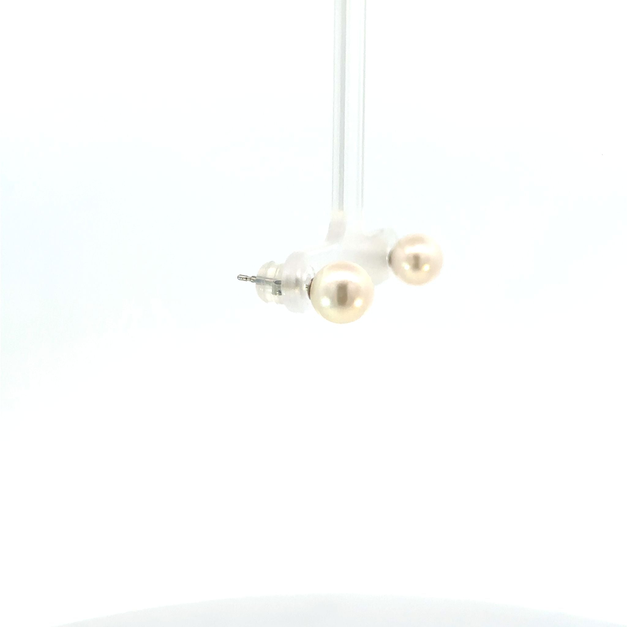 パール プラチナピアス(アコヤ真珠/7.5mm/宇和島産/6月誕生石/原産地証明書付)《26H01005》