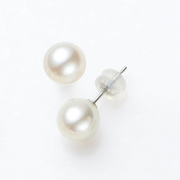 パール プラチナピアス(アコヤ真珠/7.5mm/宇和島産/6月誕生石/原産地