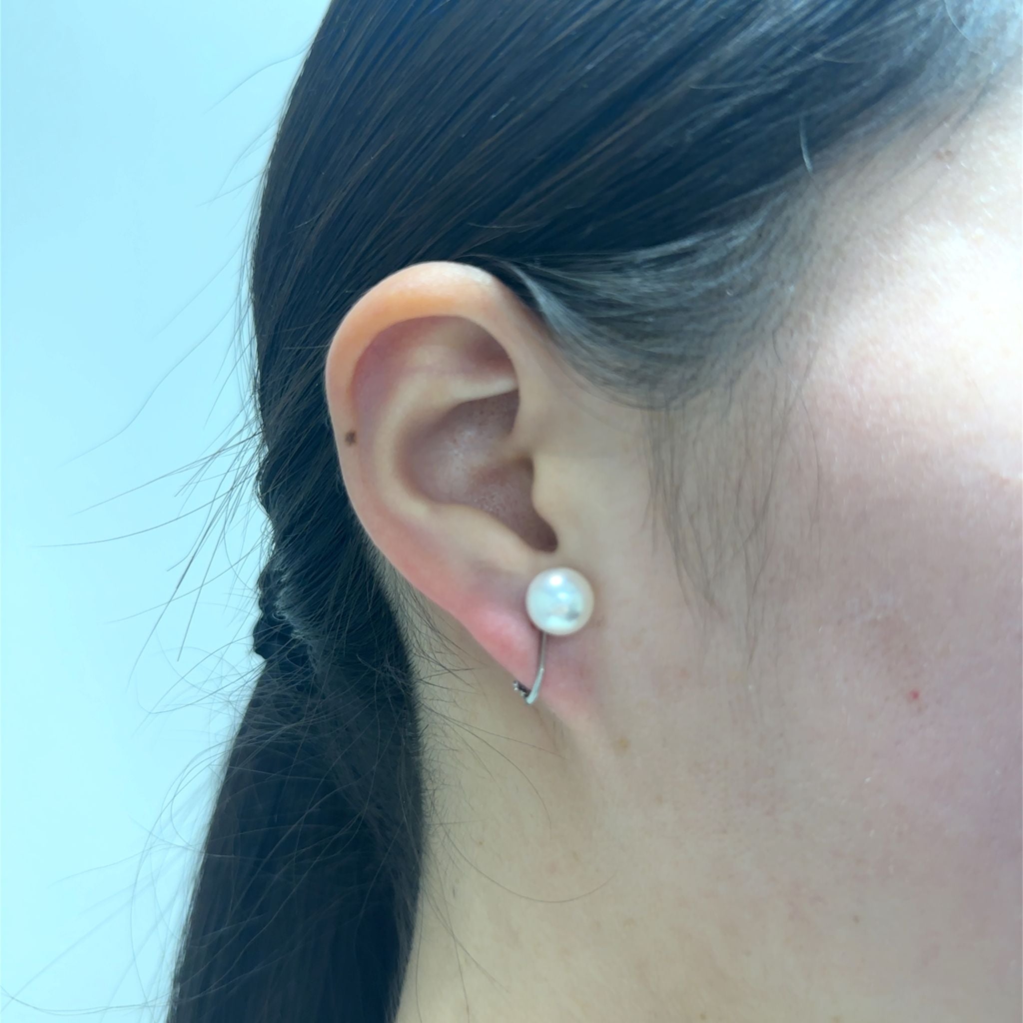 パール シルバーイヤリング(アコヤ真珠/7.5mm/宇和島産/6月誕生石/原産地証明書付)《26H01006》