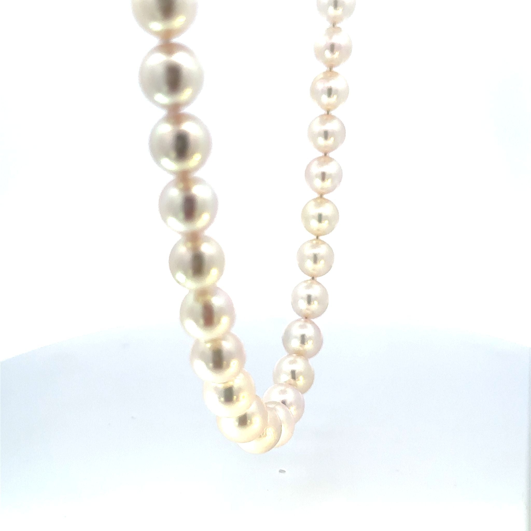 パール ネックレス(アコヤ真珠/7.5mm/宇和島産/6月誕生石/原産地証明書付)《26H01007》