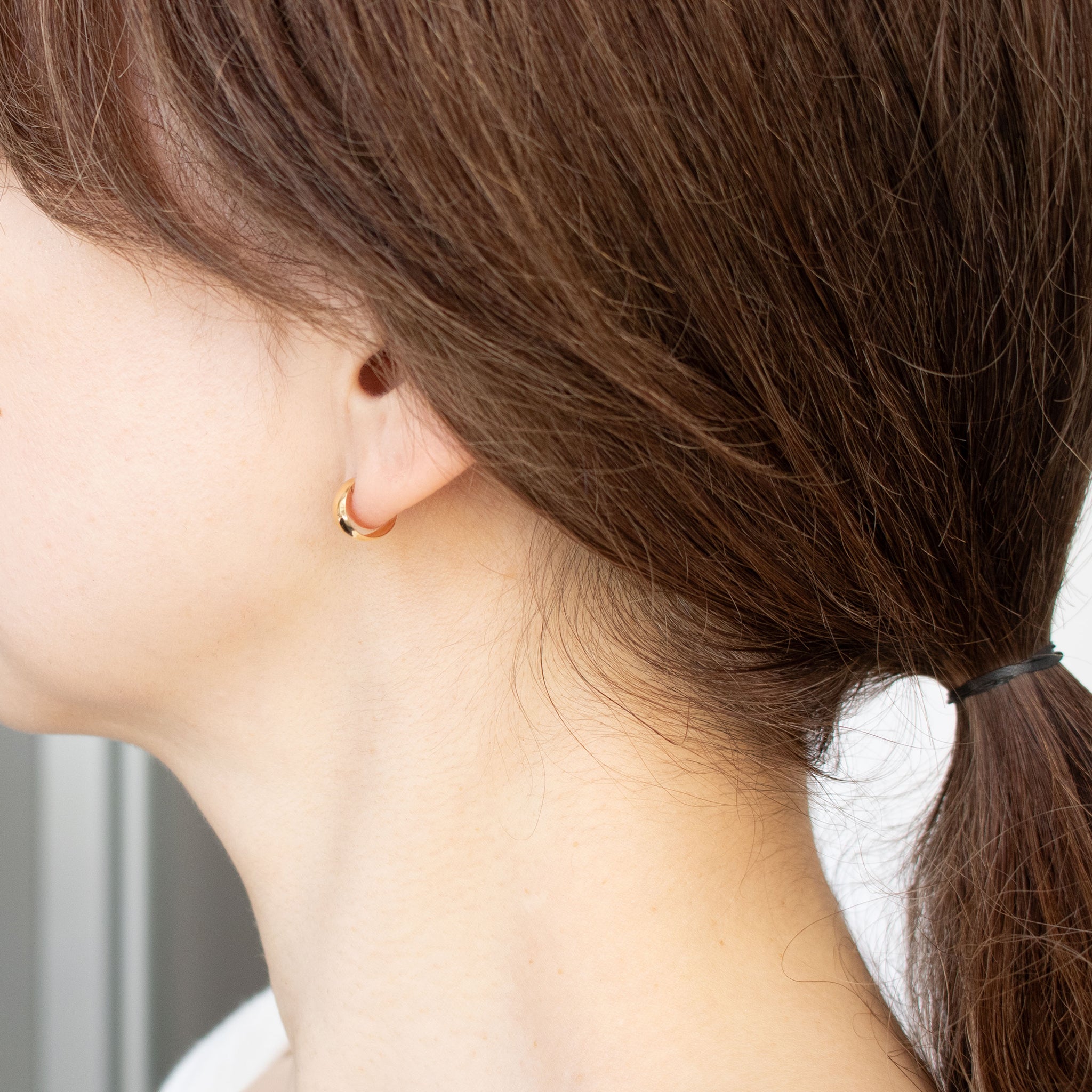 K18ピアス(フープ)《26H01510》
