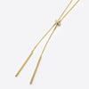 ダイヤモンド K18ネックレス(ロング/75cm/喜平チェーン/スライド式)《26H02808》