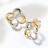 プラチナ/K18ピアス(コンビカラー/フラワーモチーフ)《26H03804》