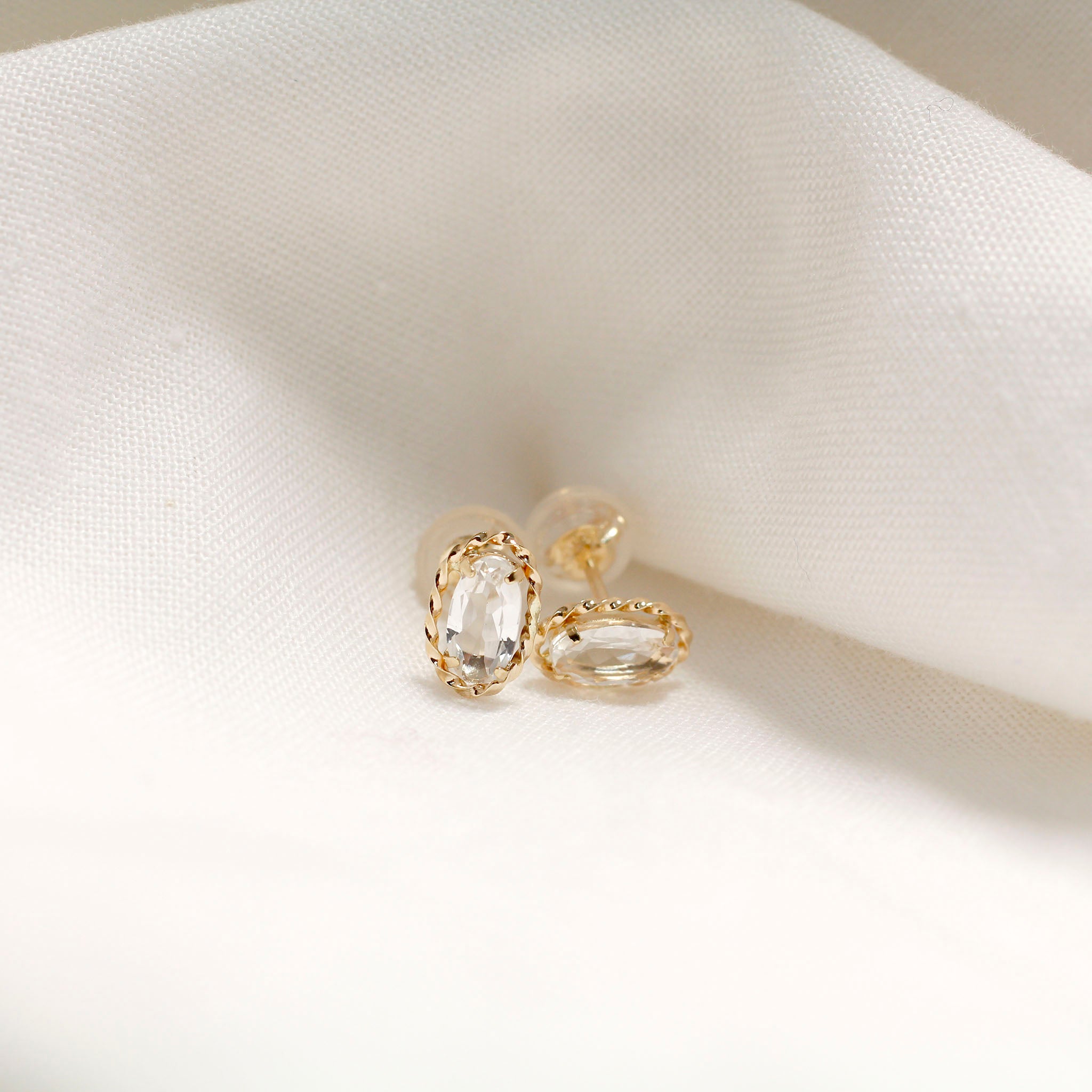 ロッククリスタルK10ピアス《26H03807》
