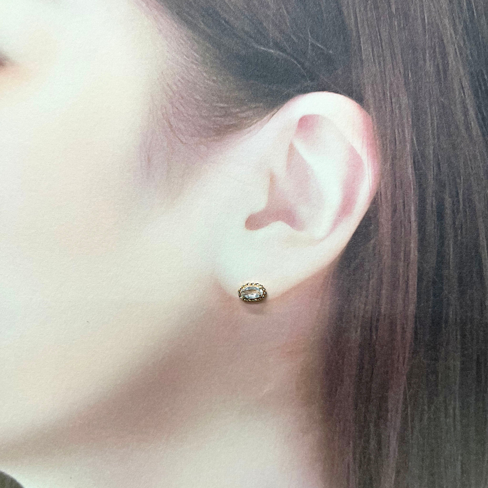 ロッククリスタルK10ピアス《26H03807》
