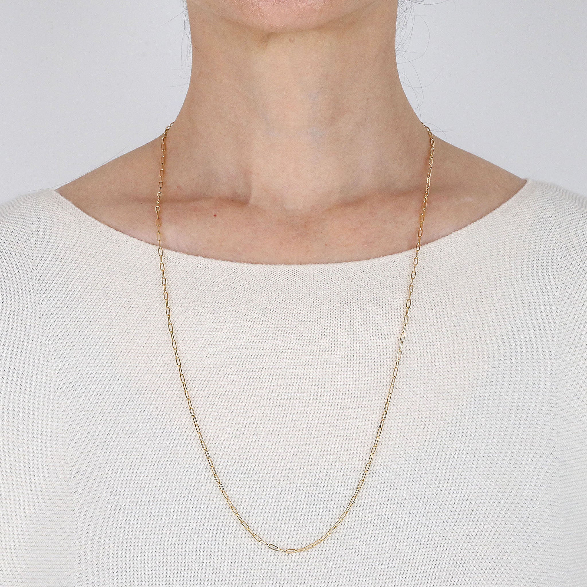 K18ネックレス(ロング/70cm)《26N01508》