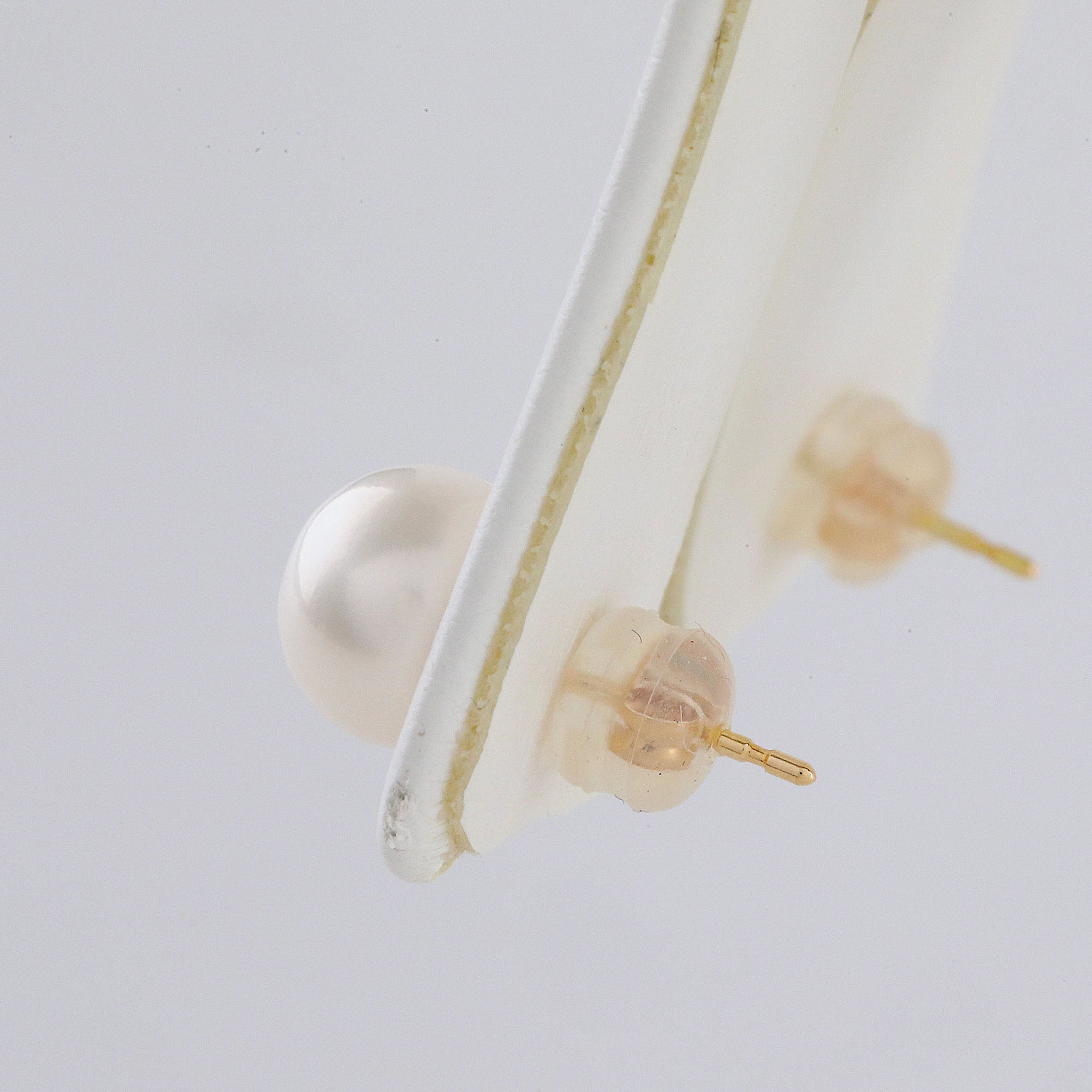 【限定30点】パール K18ピアス(淡水真珠/7.5mm/6月誕生石)《26N02106》