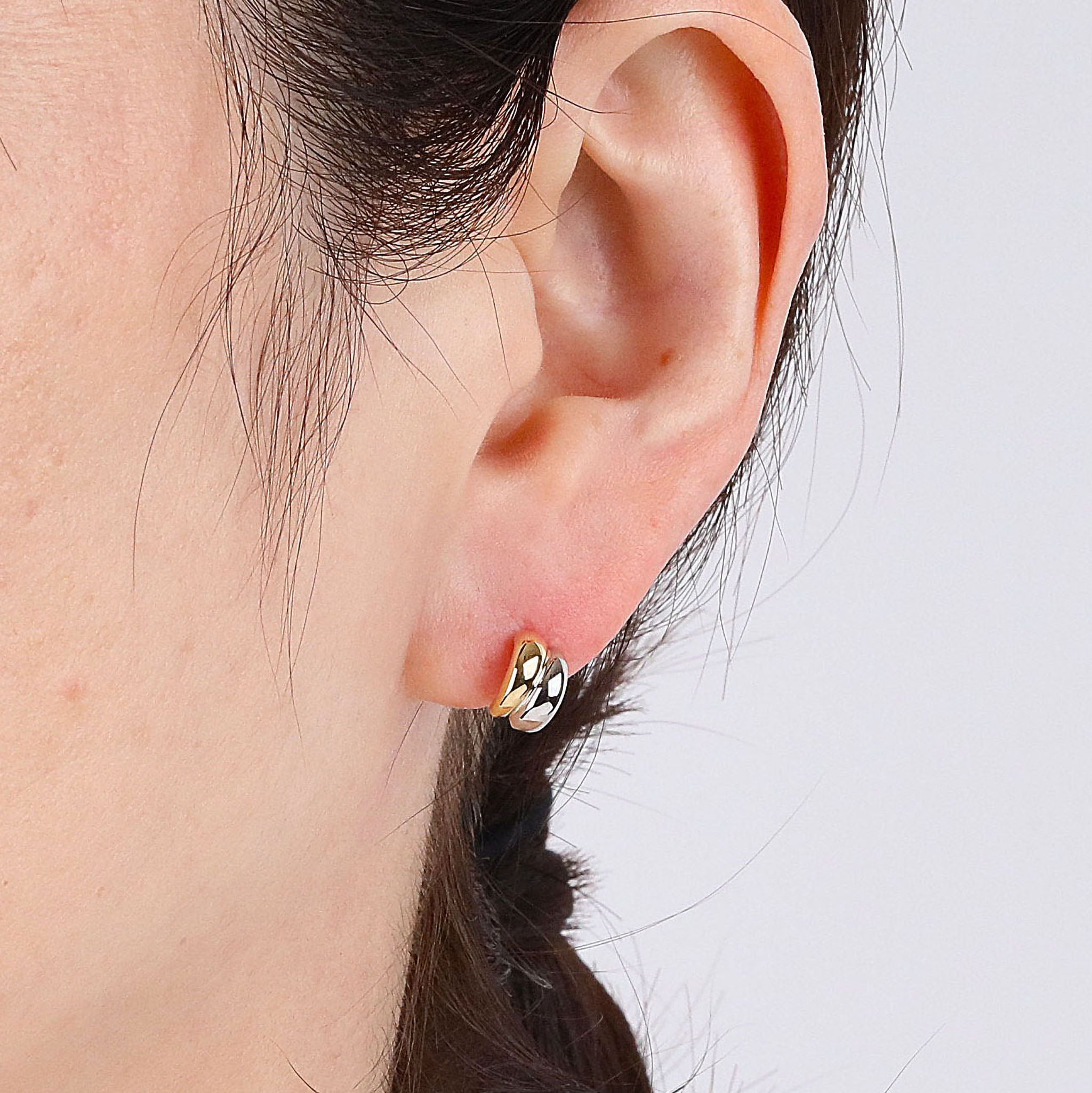 K10/プラチナピアス(コンビカラー)《26N02607》