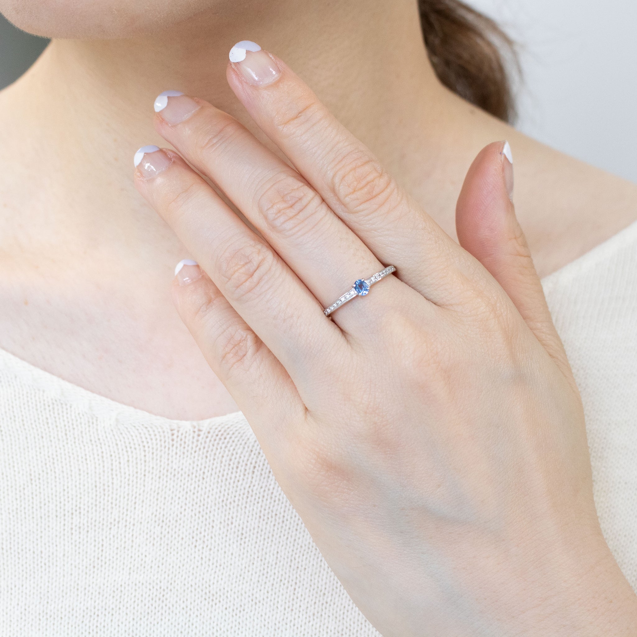 【限定3点】スピネル/ダイヤモンド プラチナリング(8月誕生石/鑑別書付)《26N00506》