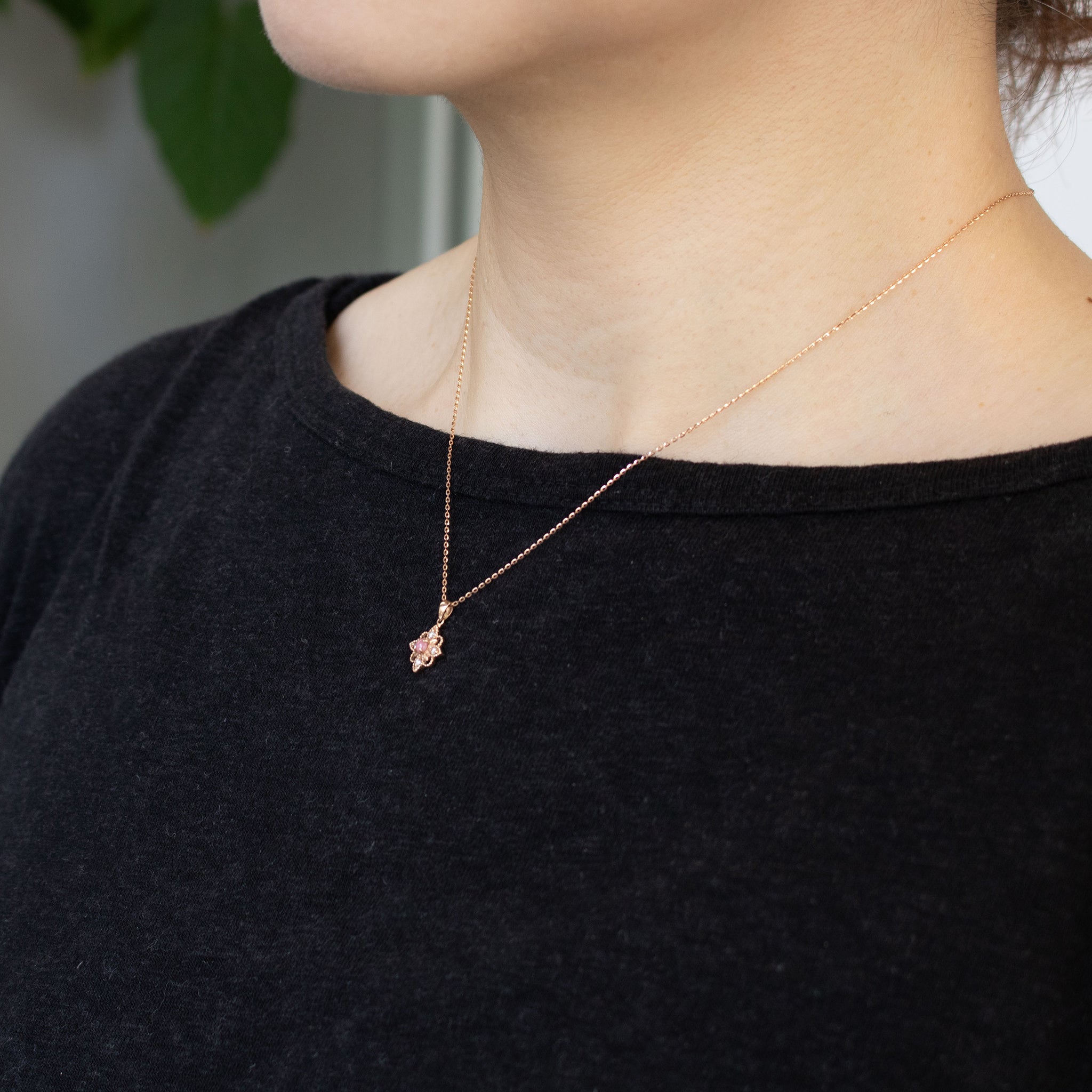 【限定1点】コンクパール/ダイヤモンド K18ネックレス(鑑別書付)《26N00602》