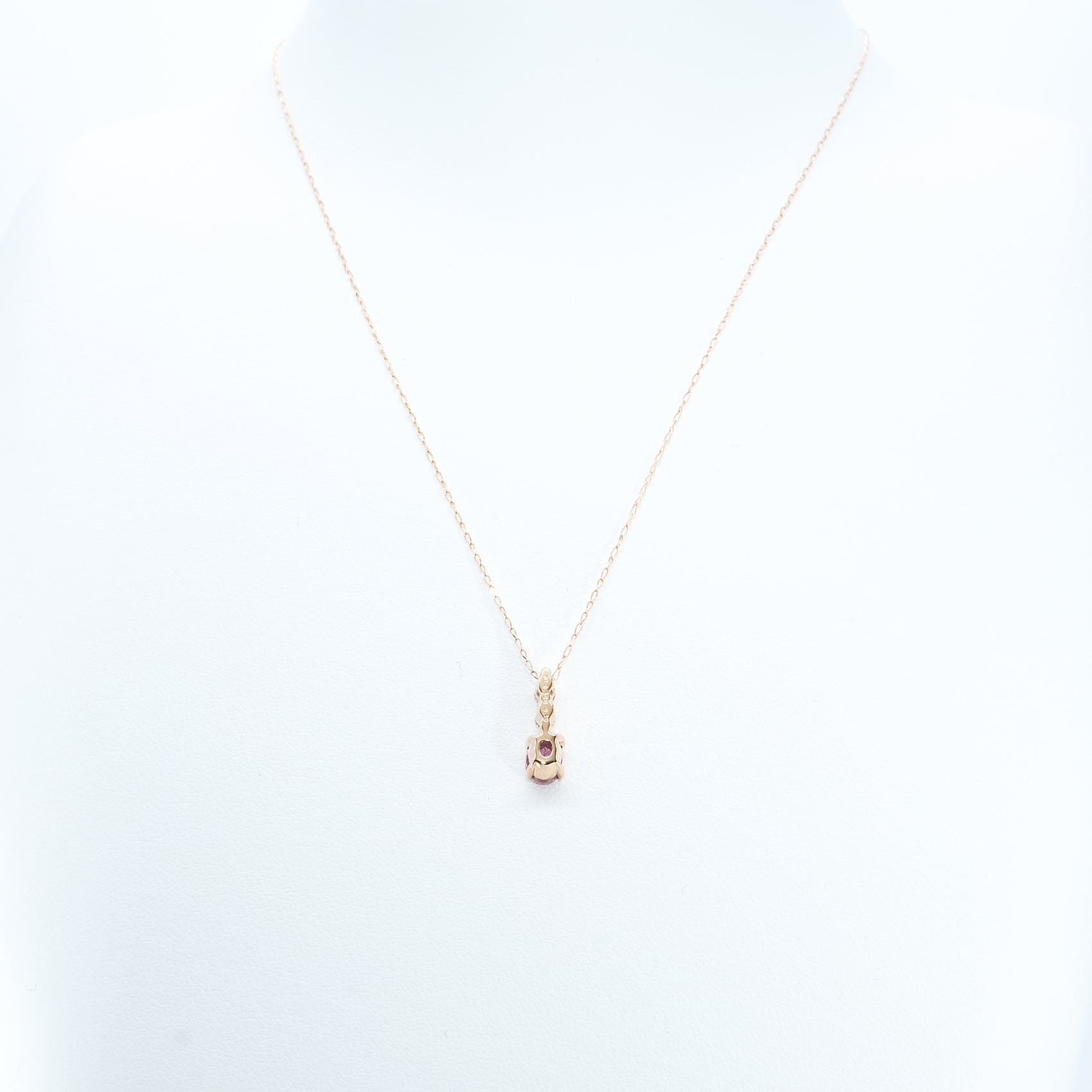 【限定5点】パパラチアサファイア/ダイヤモンド K18ネックレス(9月誕生石/鑑別書付)《26N00708》