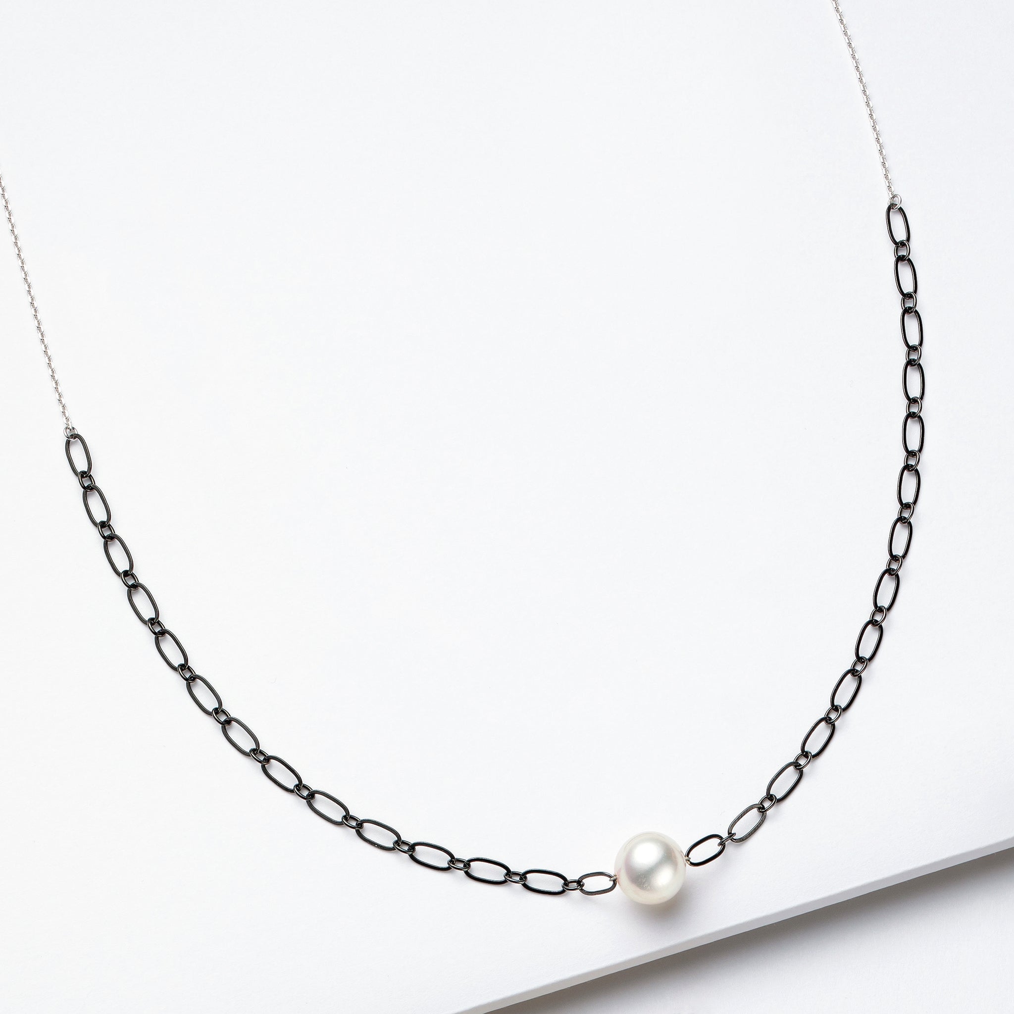 パール シルバーネックレス(アコヤ真珠/8.5mm/6月誕生石)《26N01203》