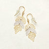 K10ピアス(コンビカラー/リーフモチーフ)《26N01601》