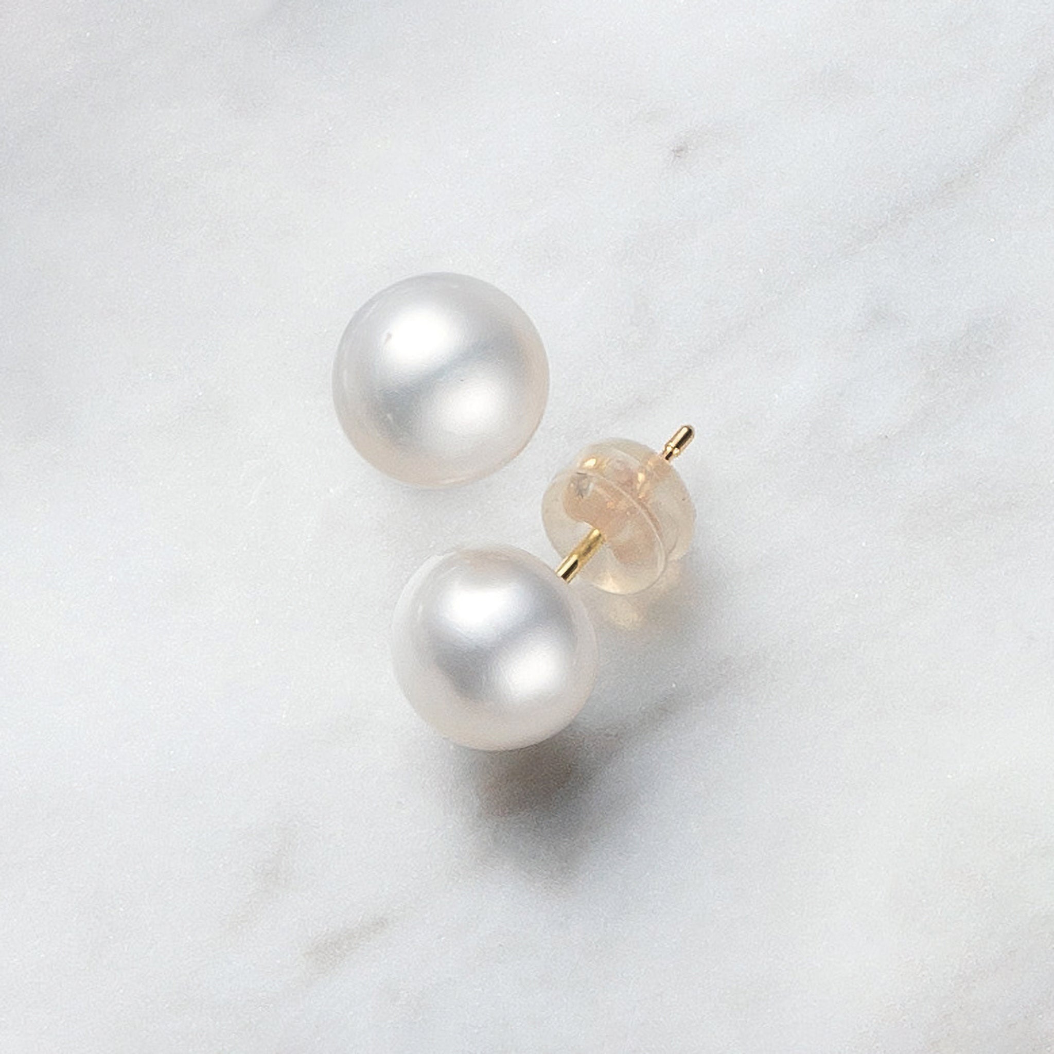 【限定30点】パール K18ピアス(淡水真珠/7.5mm/6月誕生石)《26N02106》