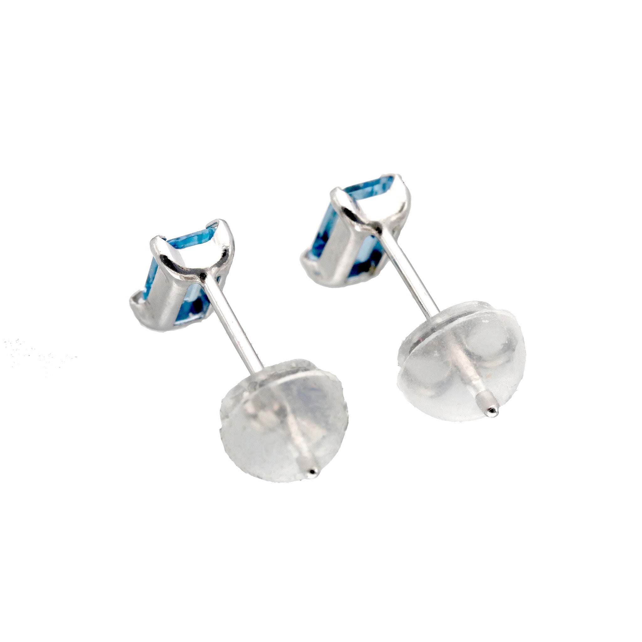 【限定1点】アクアマリン プラチナピアス(3月誕生石)《26T10105》