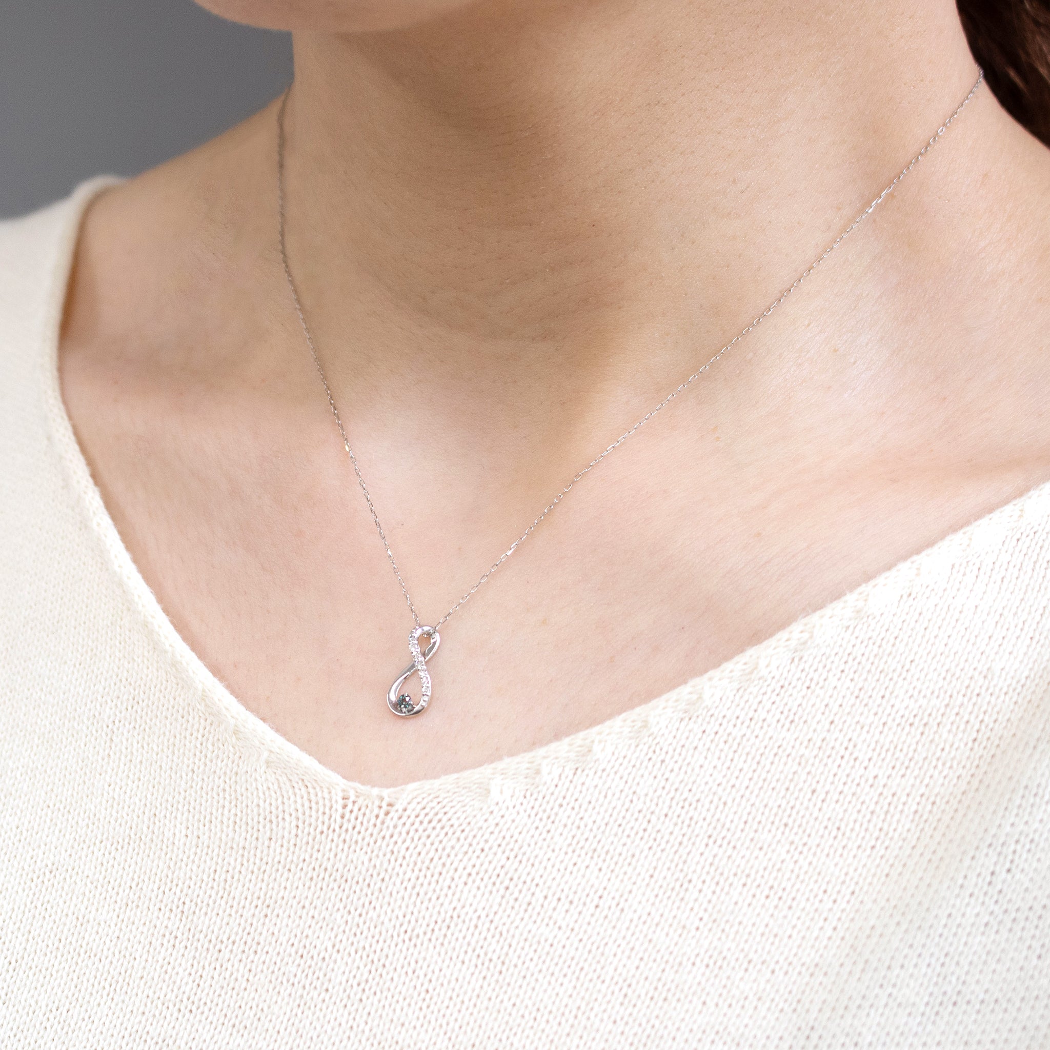 【限定1点】アレキサンドライト/ダイヤモンド プラチナネックレス(6月誕生石)《26T10106》