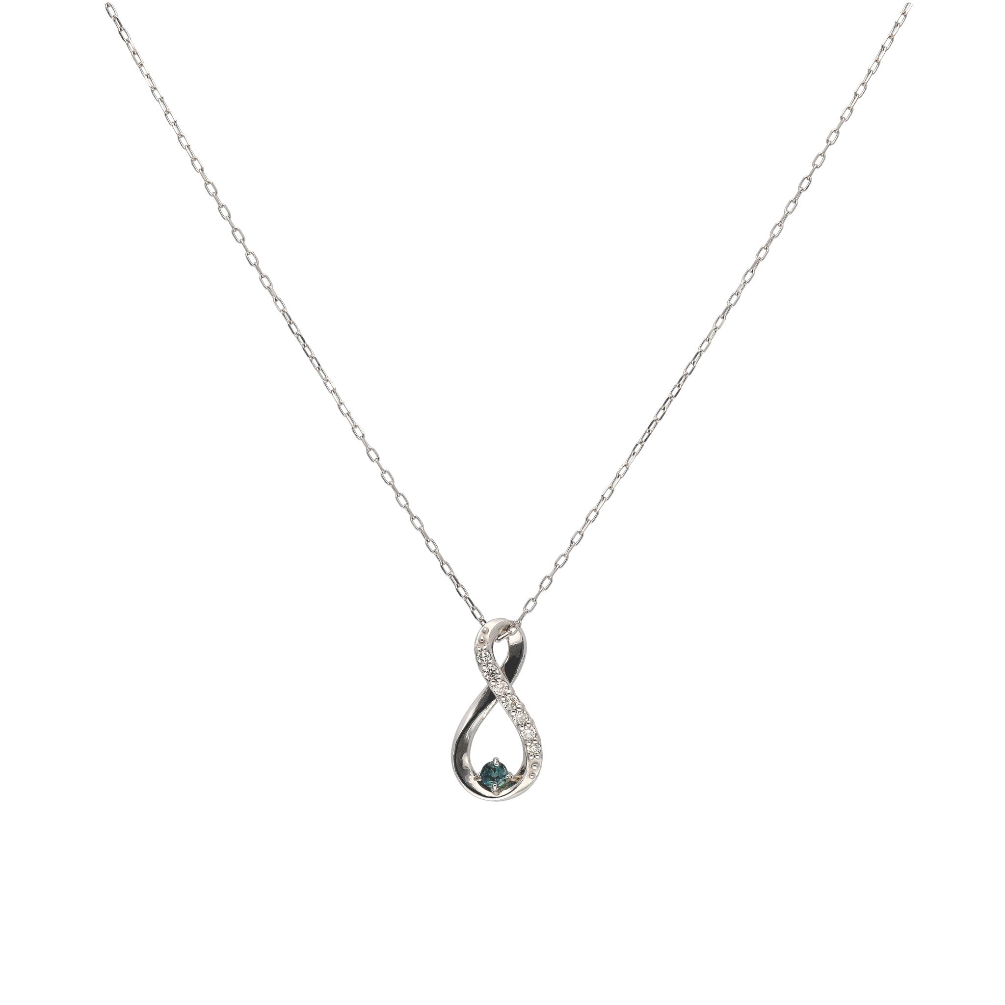 【限定1点】アレキサンドライト/ダイヤモンド プラチナネックレス(6月誕生石)《26T10106》