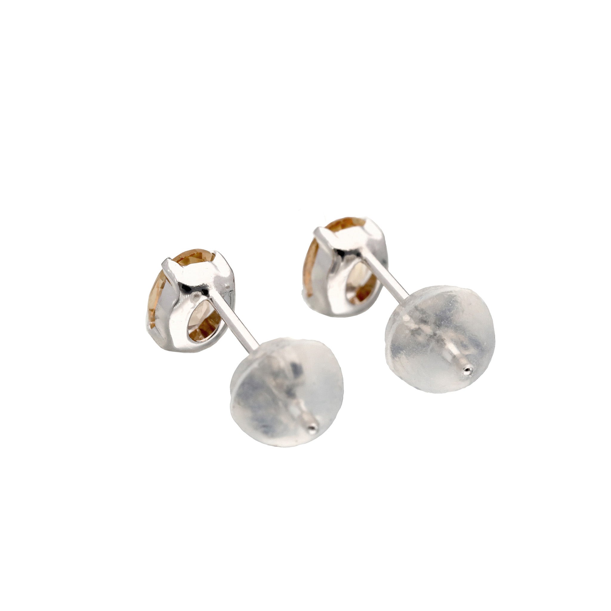 【限定1点】インペリアルトパーズ プラチナピアス(11月誕生石/鑑別書付)《26T10117》