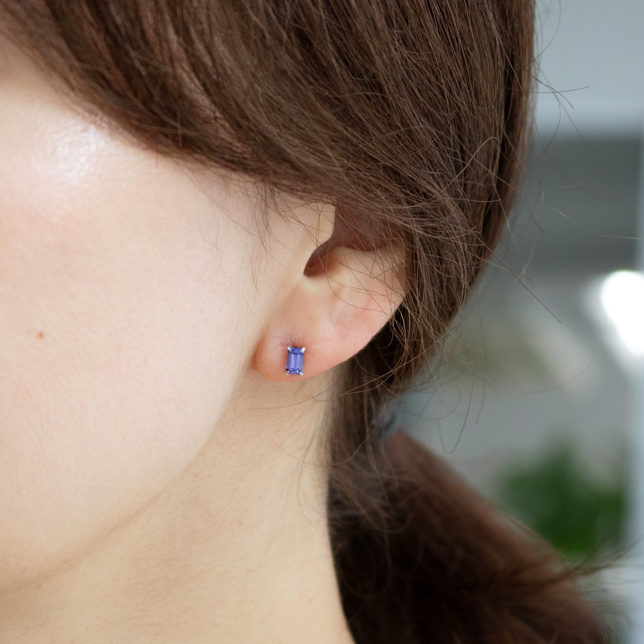 【限定1点】タンザナイト プラチナピアス(12月誕生石)《26T10118》