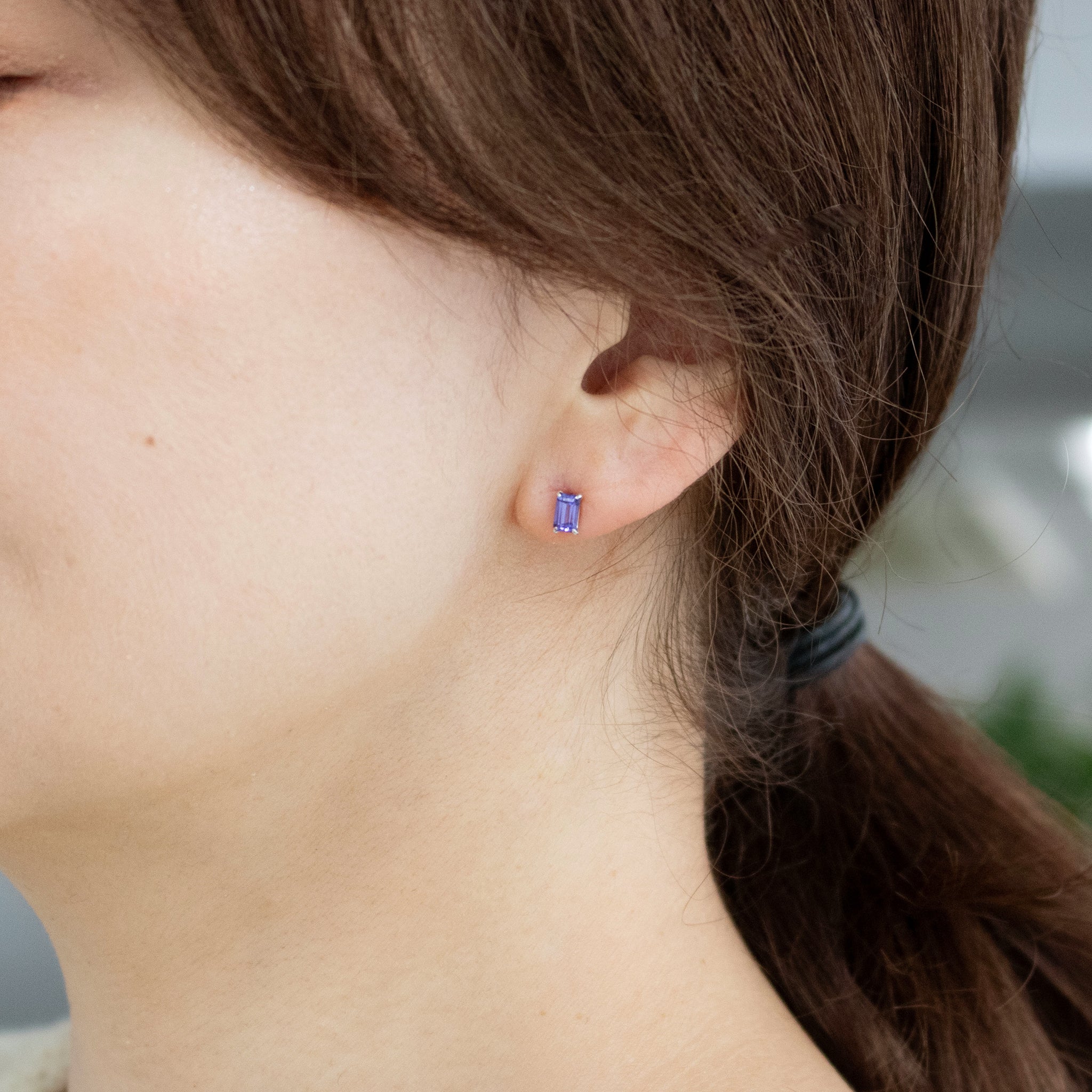 【限定1点】タンザナイト プラチナピアス(12月誕生石)《26T10118》