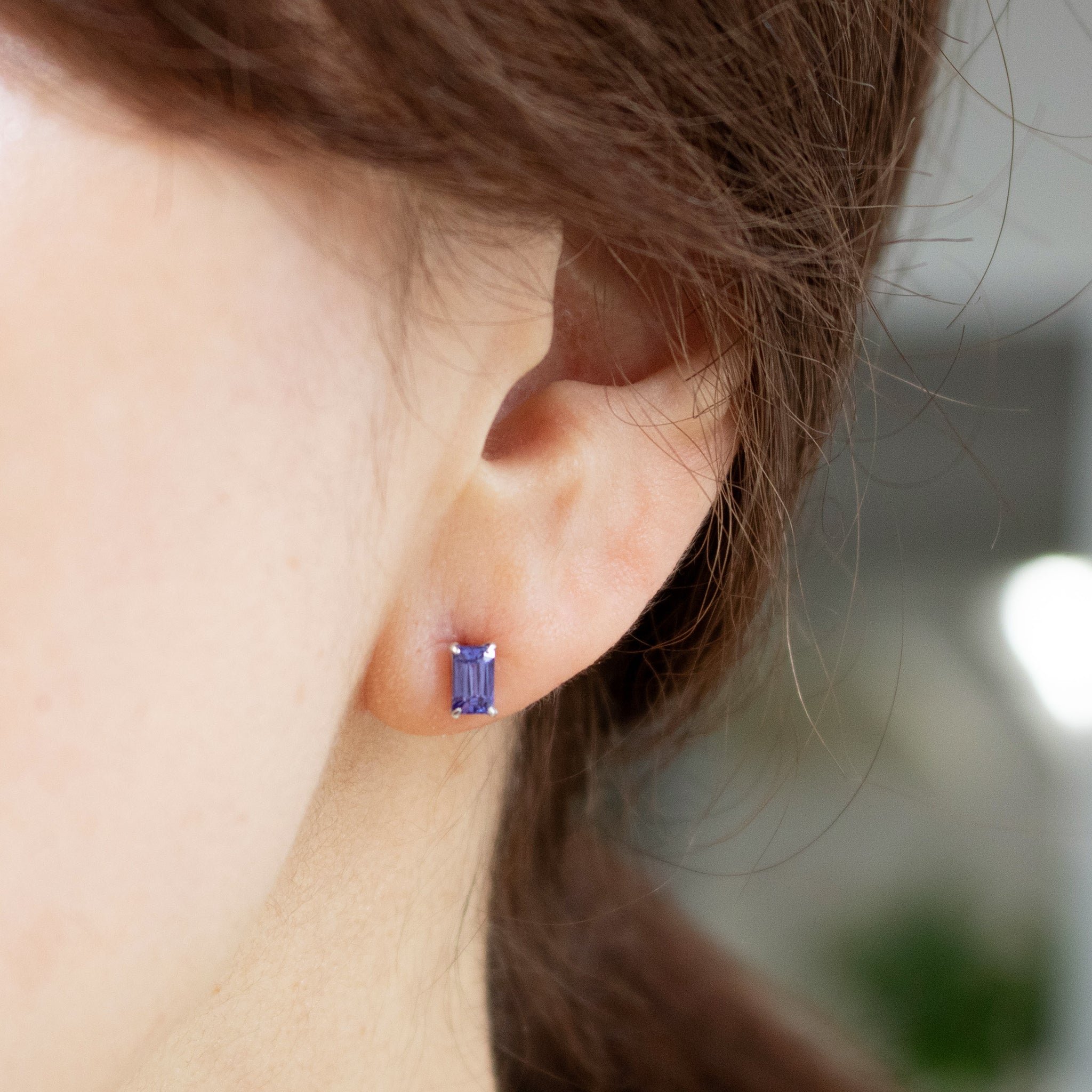 【限定1点】タンザナイト プラチナピアス(12月誕生石)《26T10118》