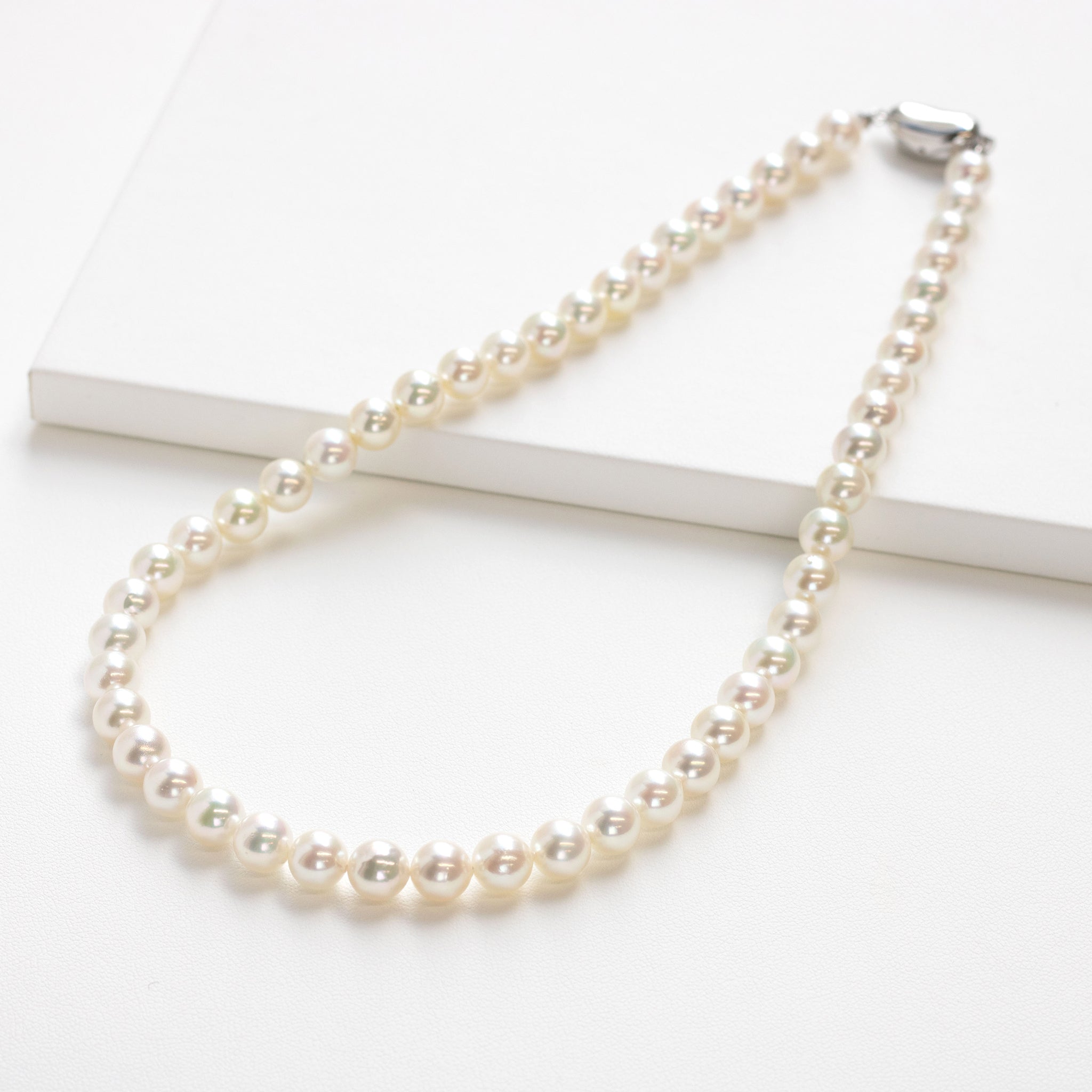 限定1点】パール ネックレス(アコヤ真珠/7.5mm/セミバロック珠/6月