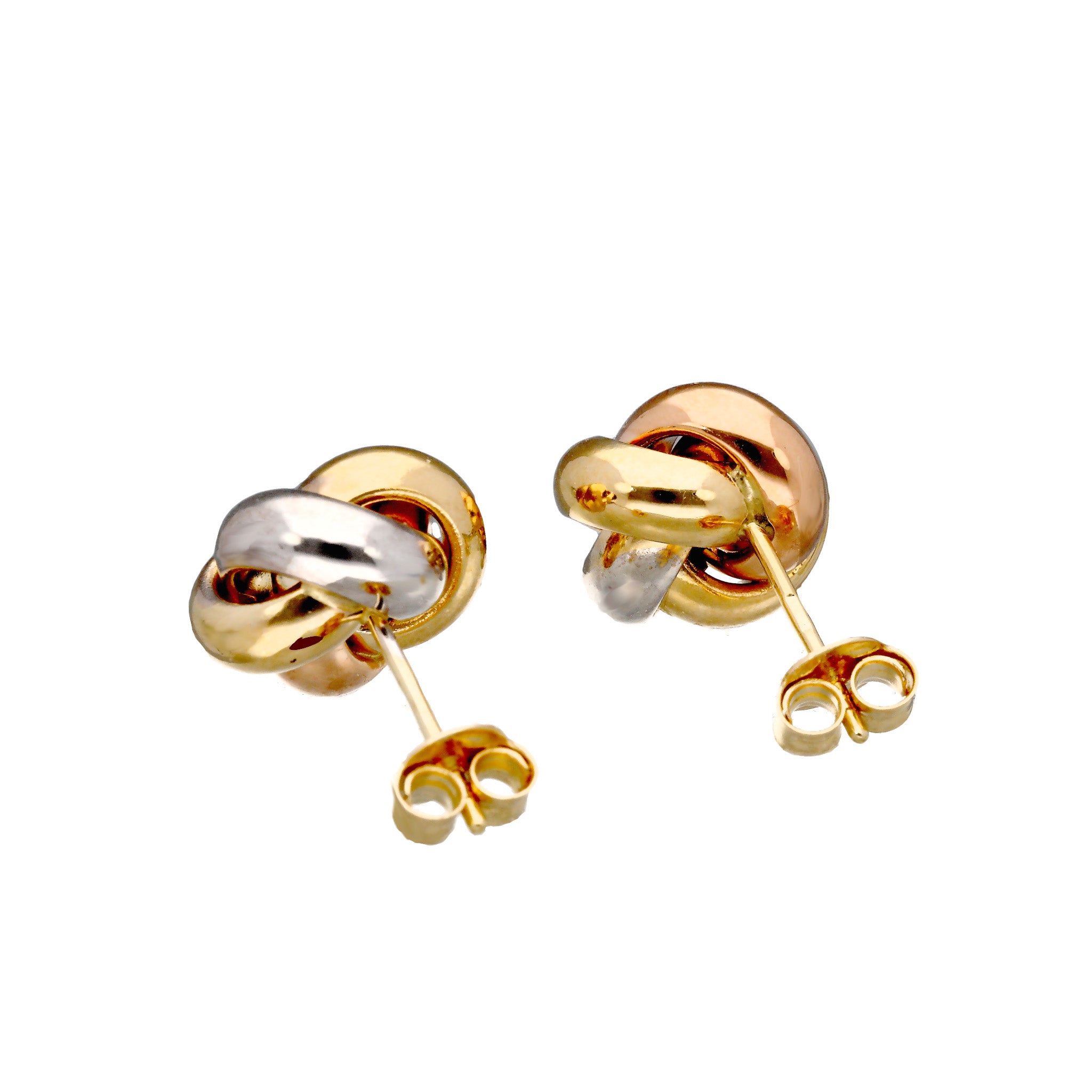 K18ピアス(スリーカラー/イタリア製)《26T10125》