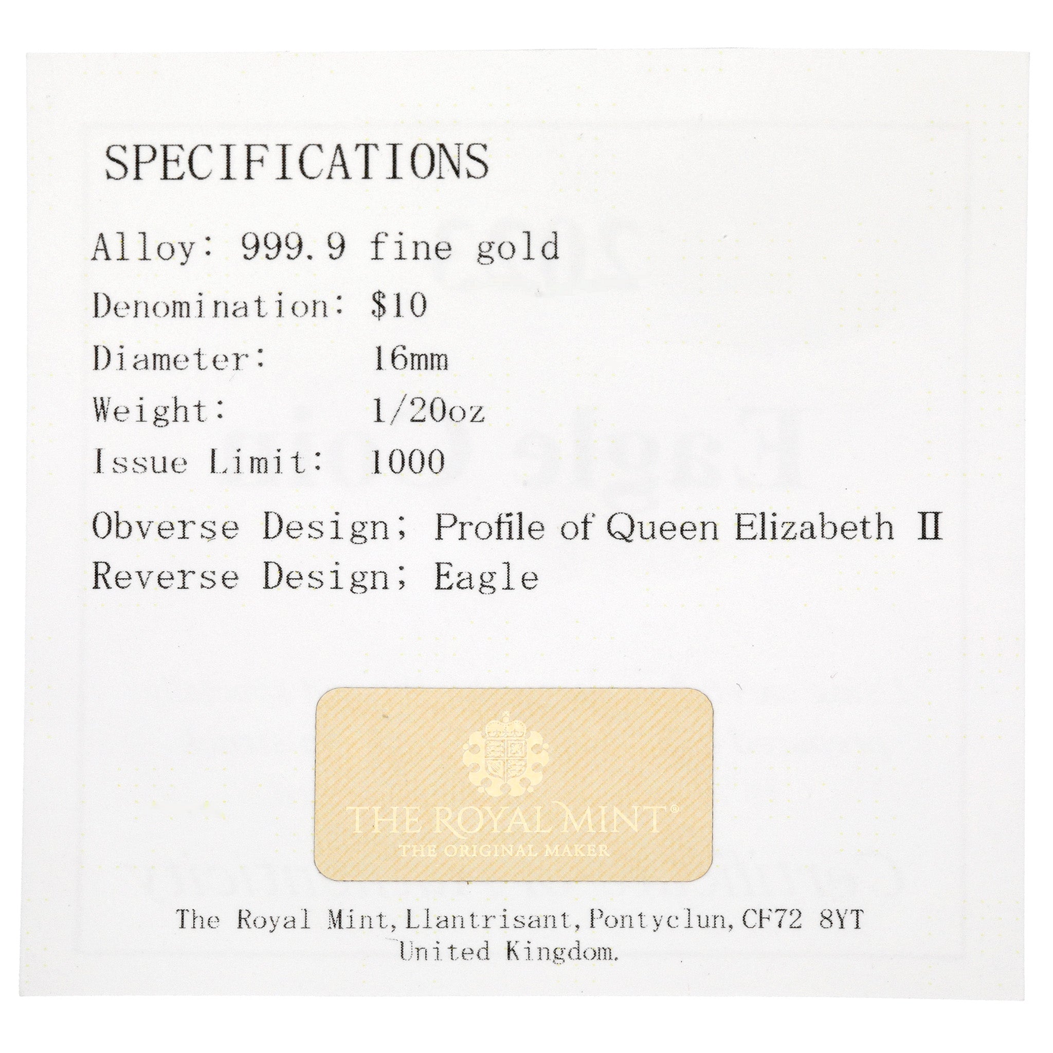 K24/K18ペンダント(純金/コイン/イーグルモチーフ/1/20oz)《26T10130》