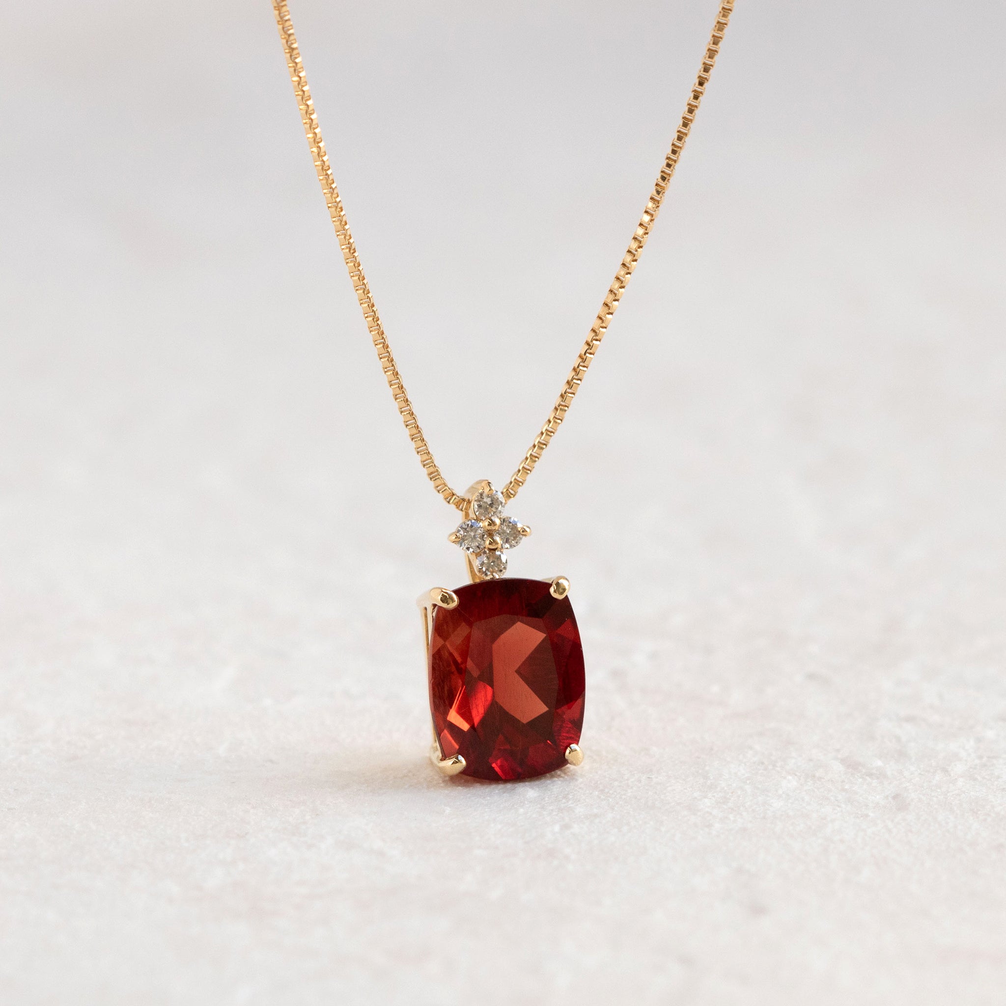 【限定1点】アンデシン/ダイヤモンド K18ネックレス《26T10132》