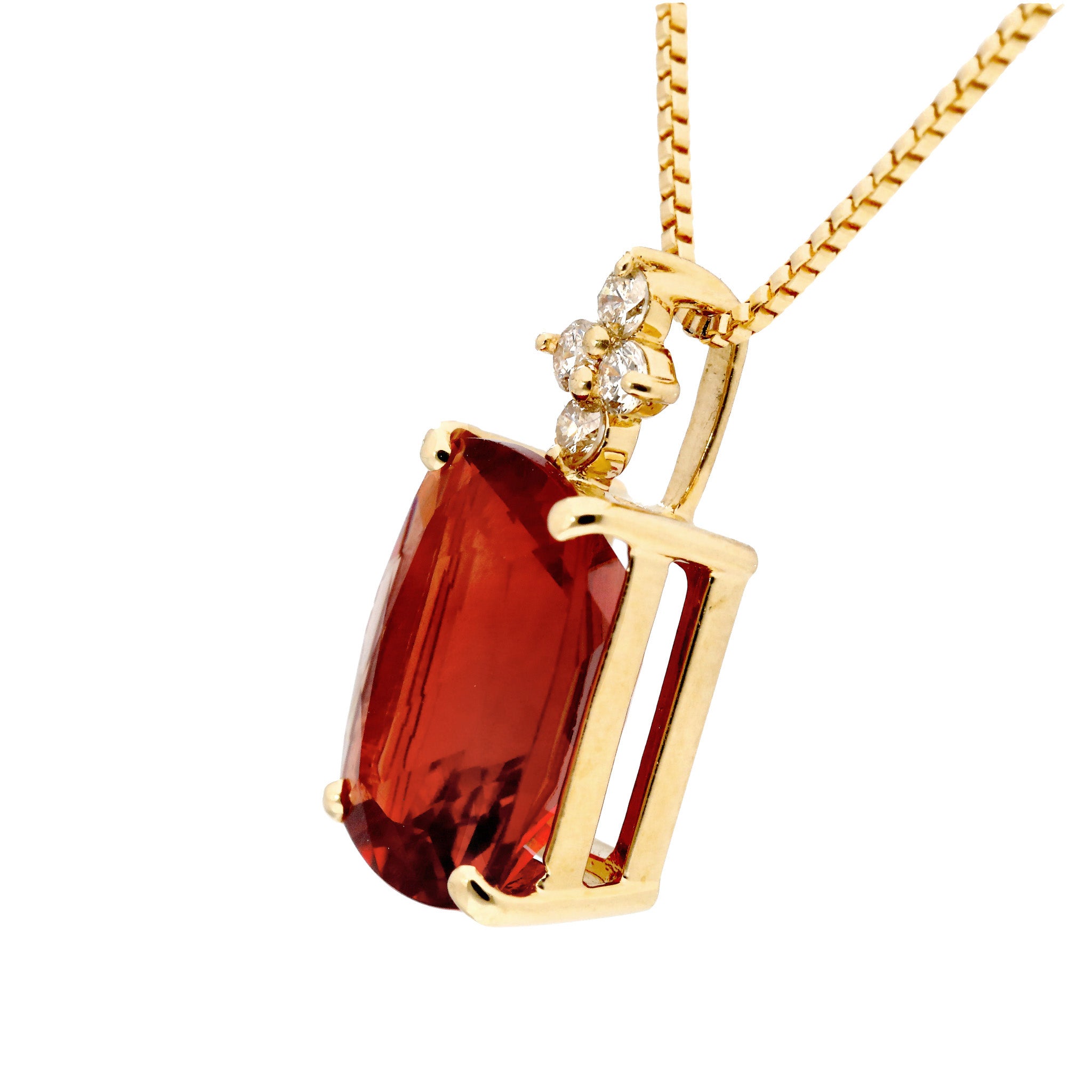 【限定1点】アンデシン/ダイヤモンド K18ネックレス《26T10132》