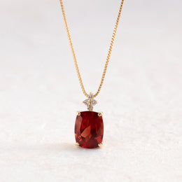 【限定1点】アンデシン/ダイヤモンド K18ネックレス《26T10132》