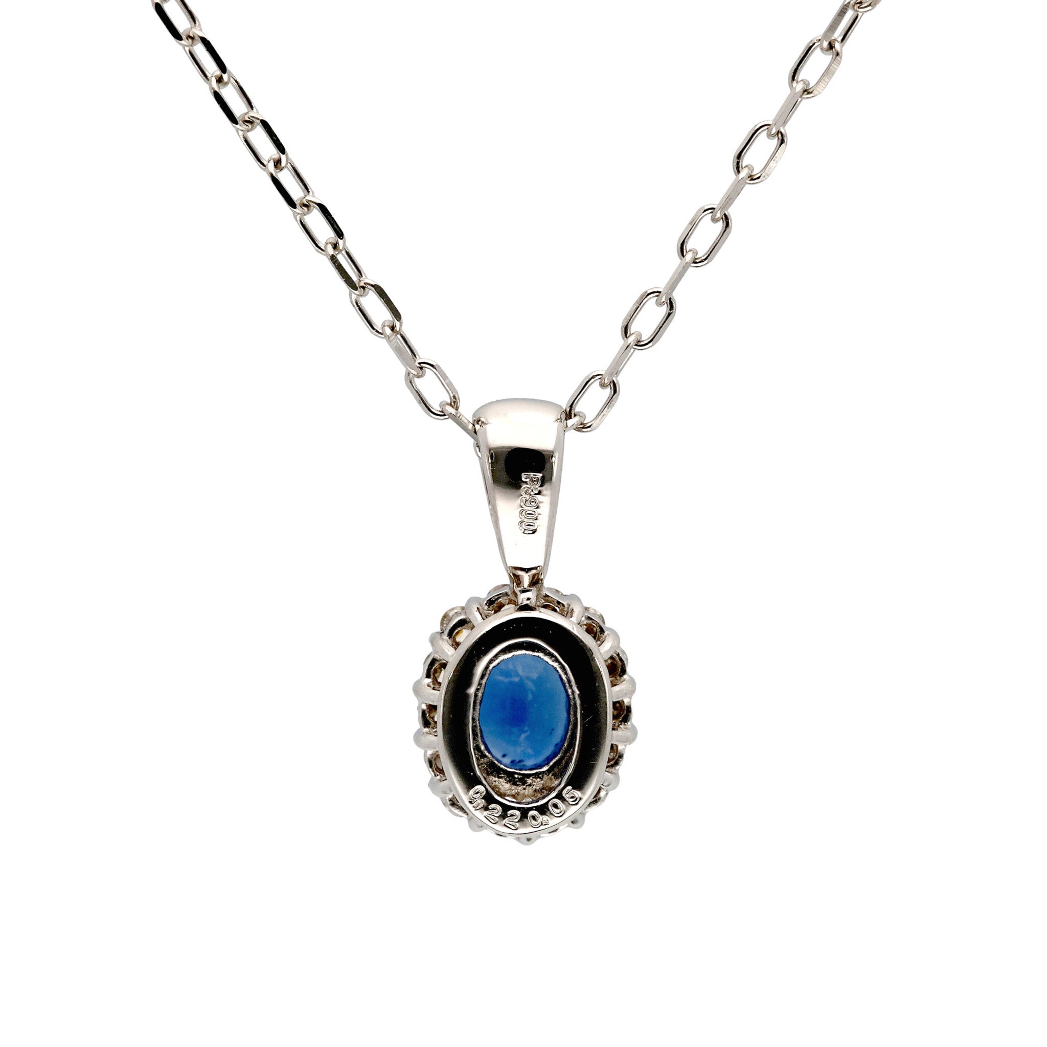 【限定1点】サファイア/ダイヤモンド プラチナネックレス(9月誕生石)《26T10138》