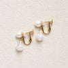 【限定10点】モルガナイト/パール シルバーイヤリング《26T10140》