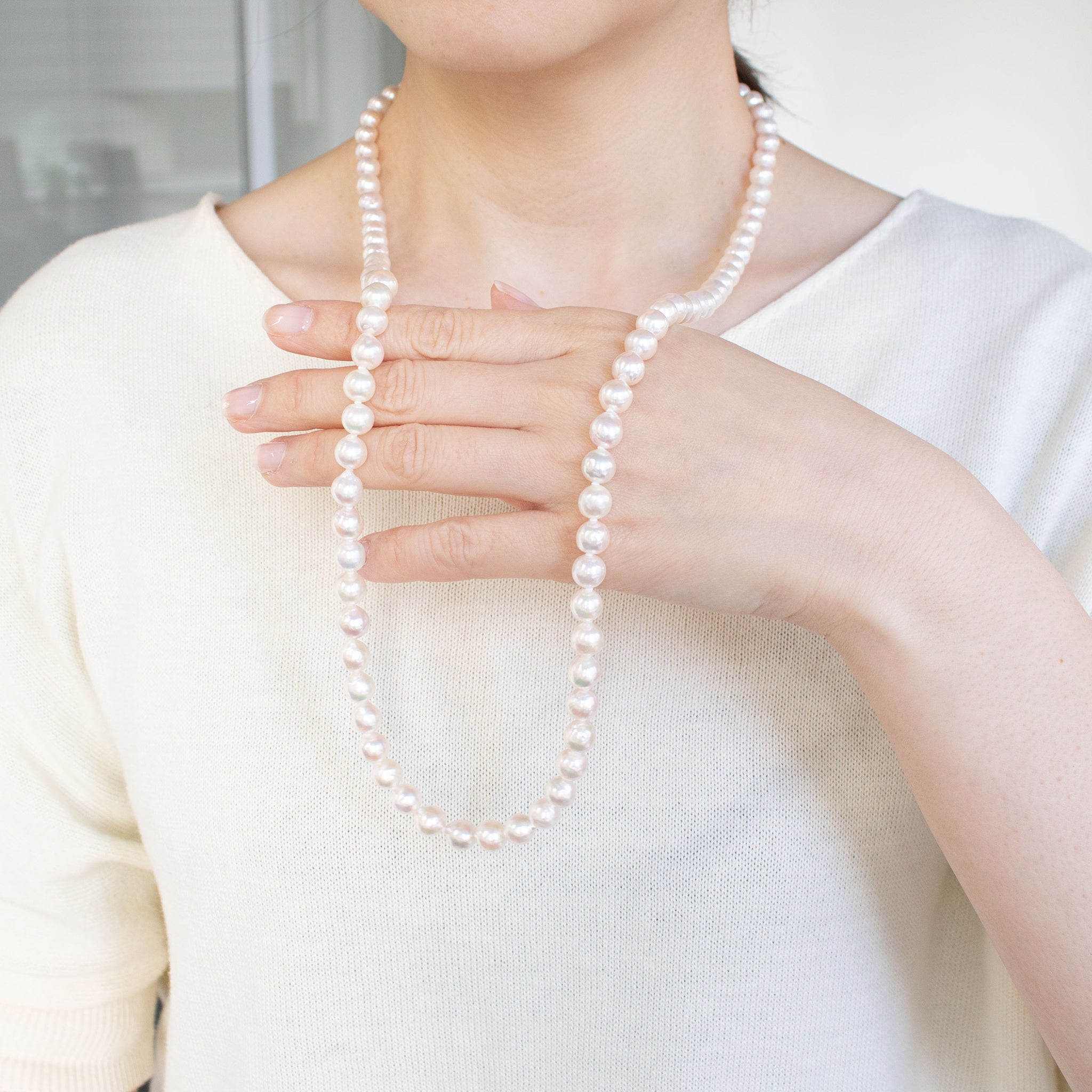 【限定1点】パールネックレス(アコヤ真珠/7.5mm/6月誕生石)《26T10142》