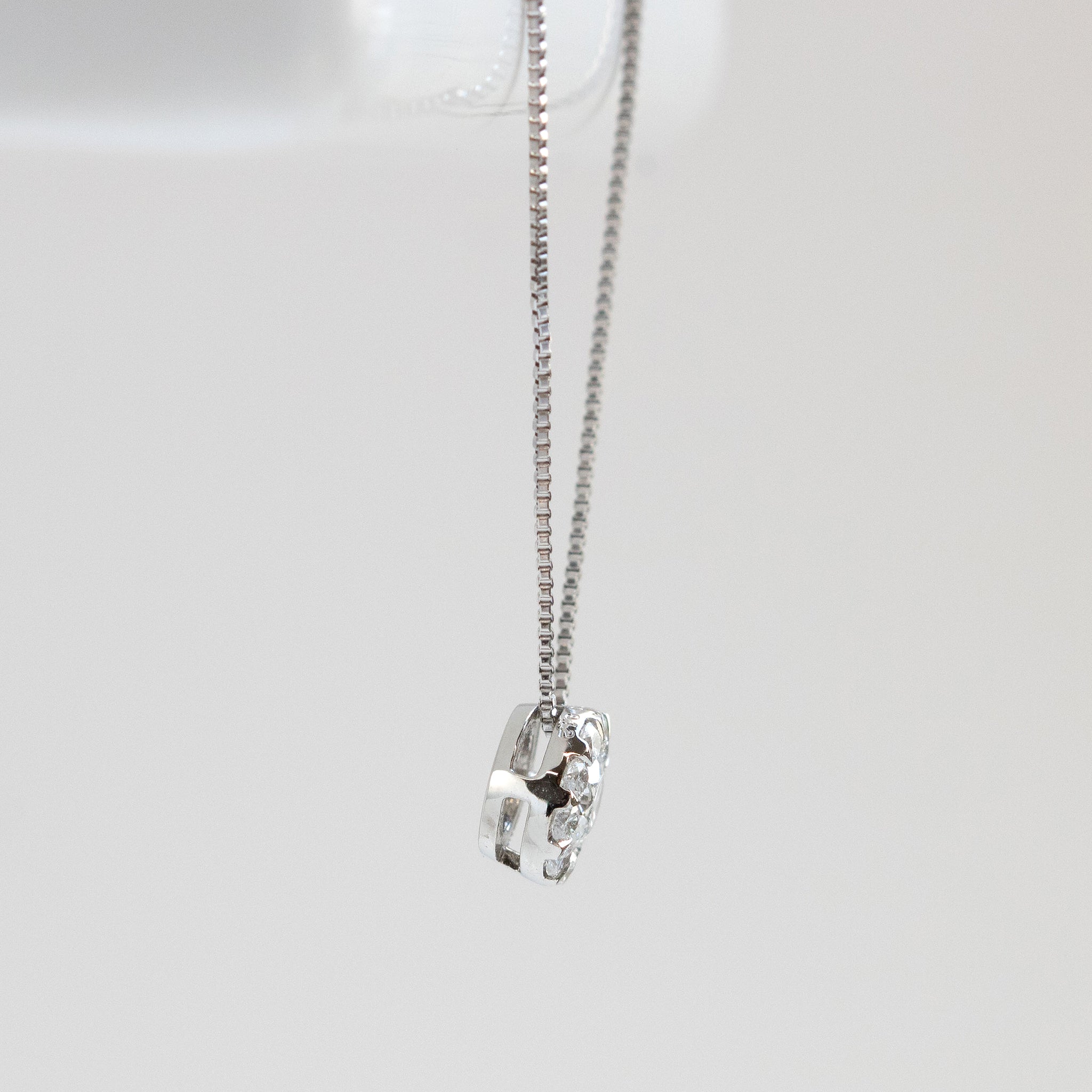 【限定2点】ダイヤモンド プラチナネックレス(0.18カラット/Dカラー/SIクラス/EX/グレーディングレポート付/4月誕生石)《26T10162》