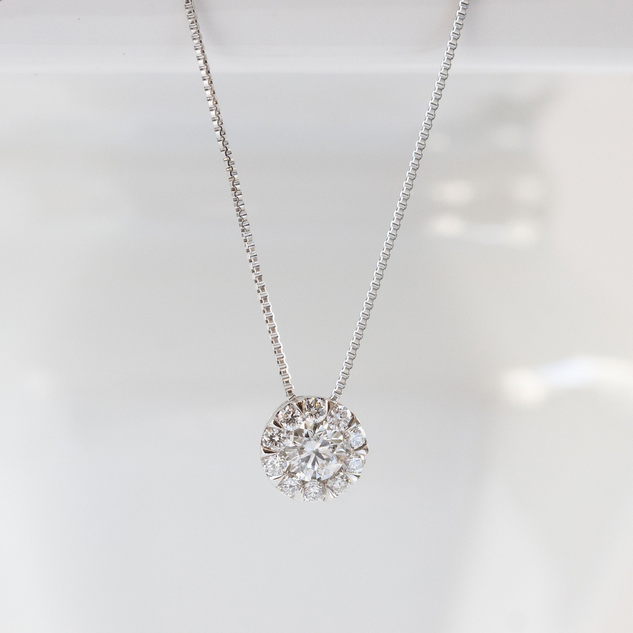 【限定2点】ダイヤモンド プラチナネックレス(0.18カラット/Dカラー/SIクラス/EX/グレーディングレポート付/4月誕生石)《26T10162》