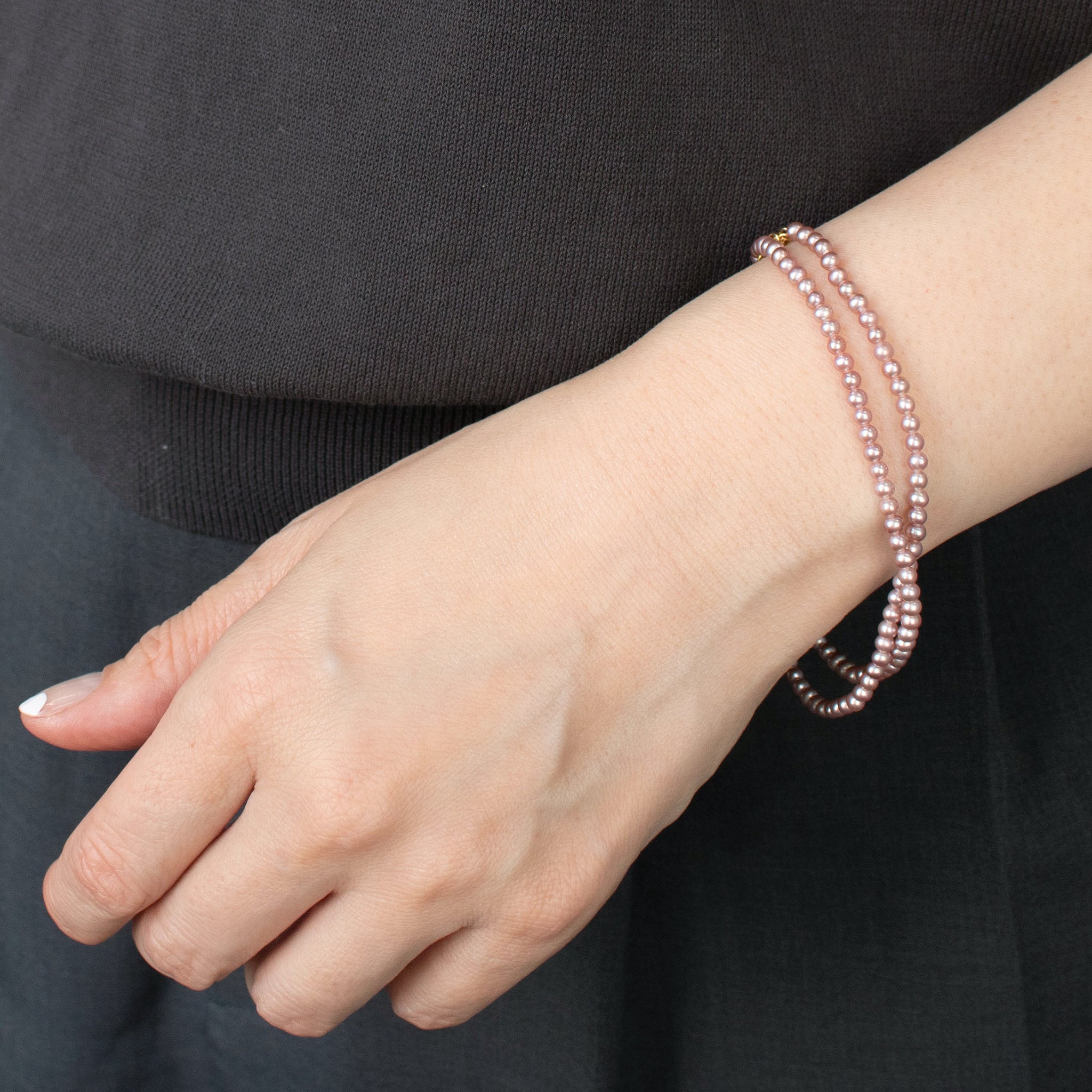 【限定6点】パールネックレス(淡水真珠/3mm/6月誕生石)《26T10170》