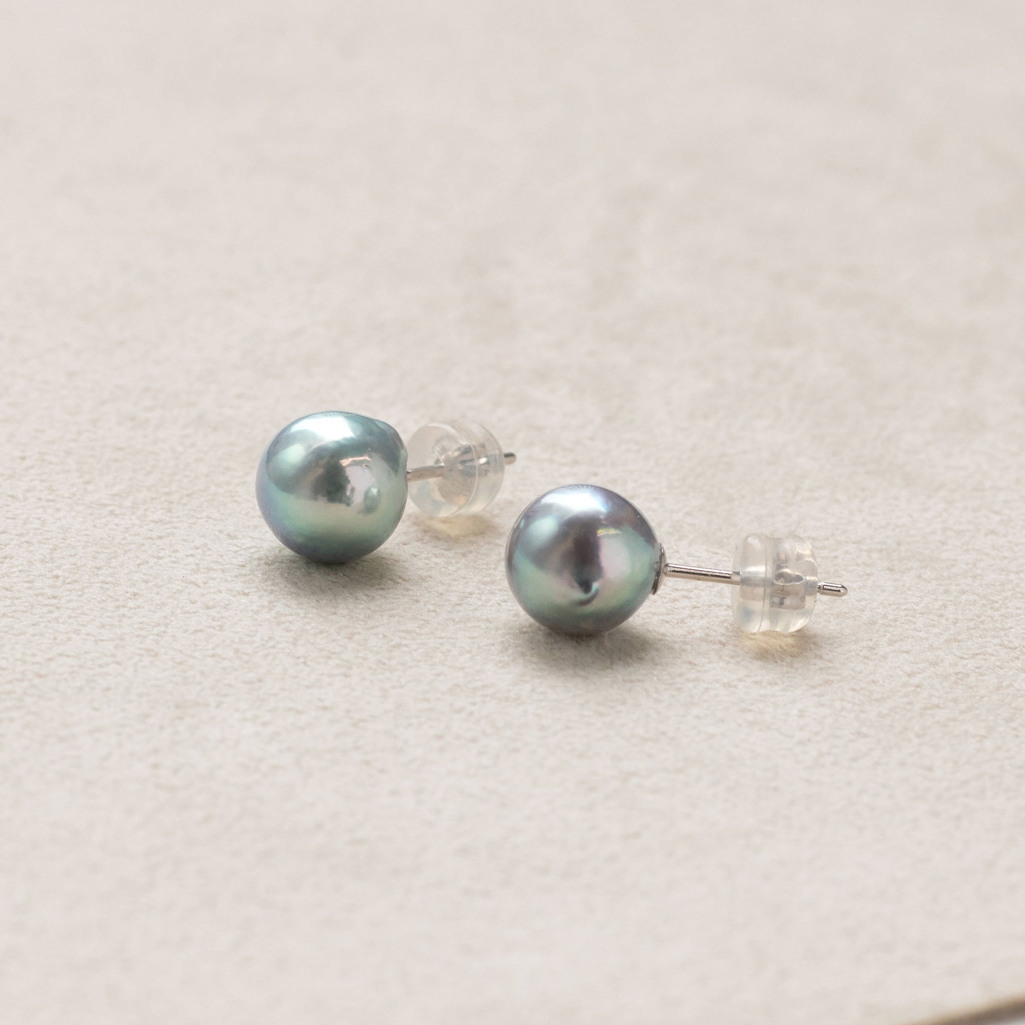 【限定2点】パール K14ピアス(アコヤ真珠/8mm/ナチュラルブルー系/6月誕生石)《26T10172》