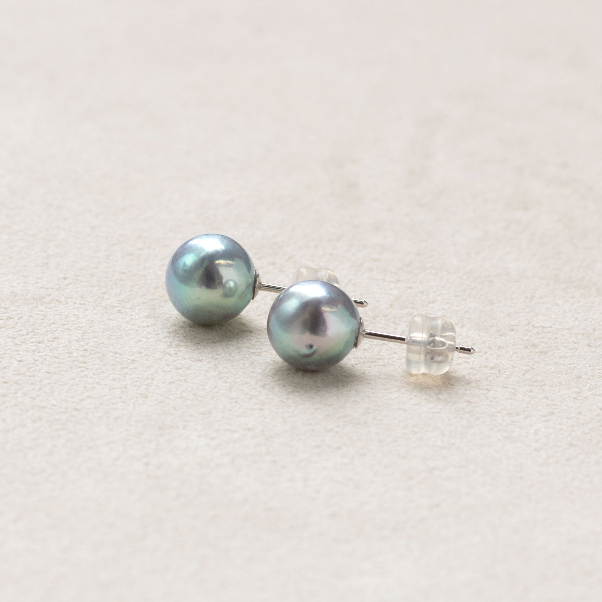 【限定2点】パール K14ピアス(アコヤ真珠/8mm/ナチュラルブルー系/6月誕生石)《26T10172》