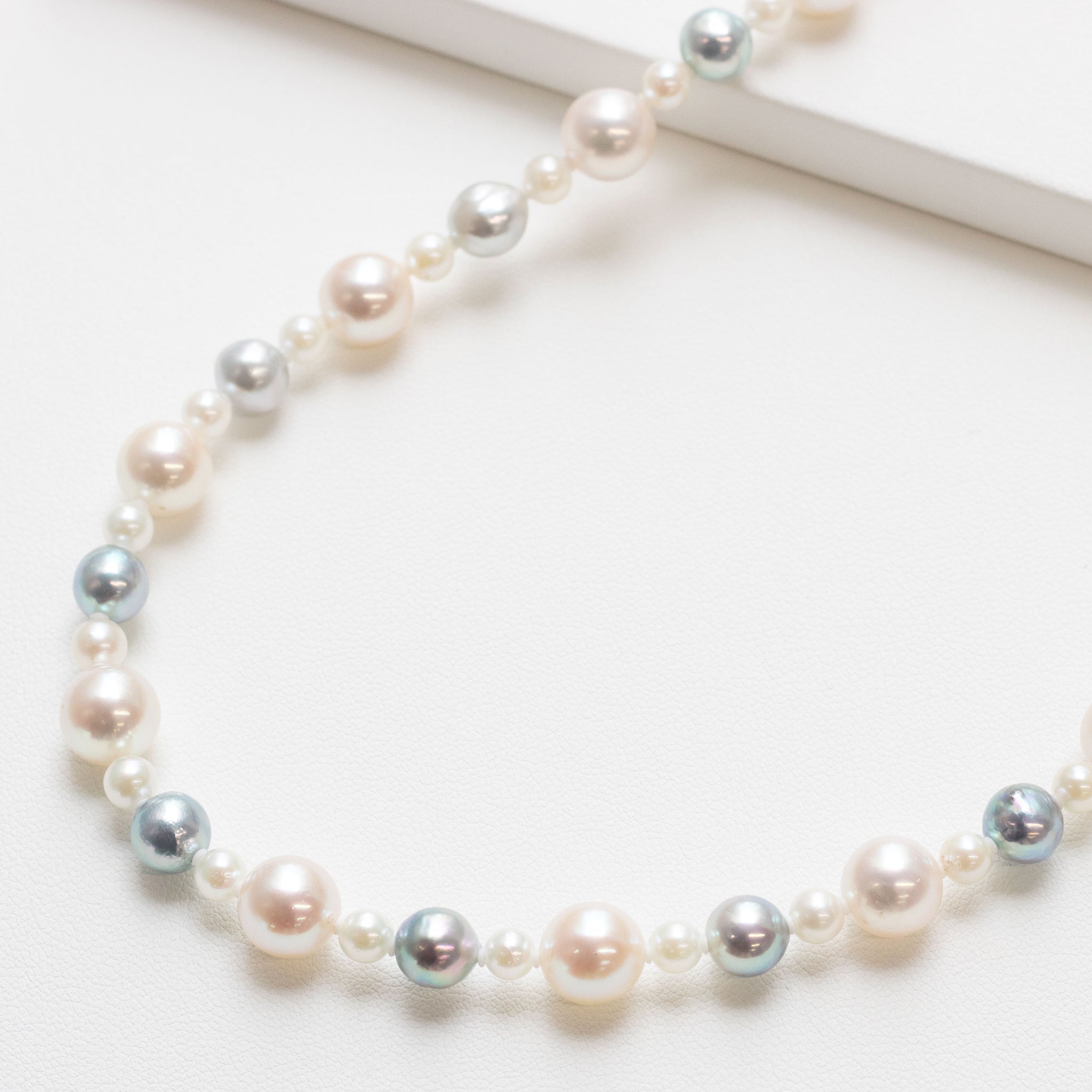 【限定1点】パールネックレス(アコヤ真珠/4.5～8.5mm/6月誕生石)《26T10215》