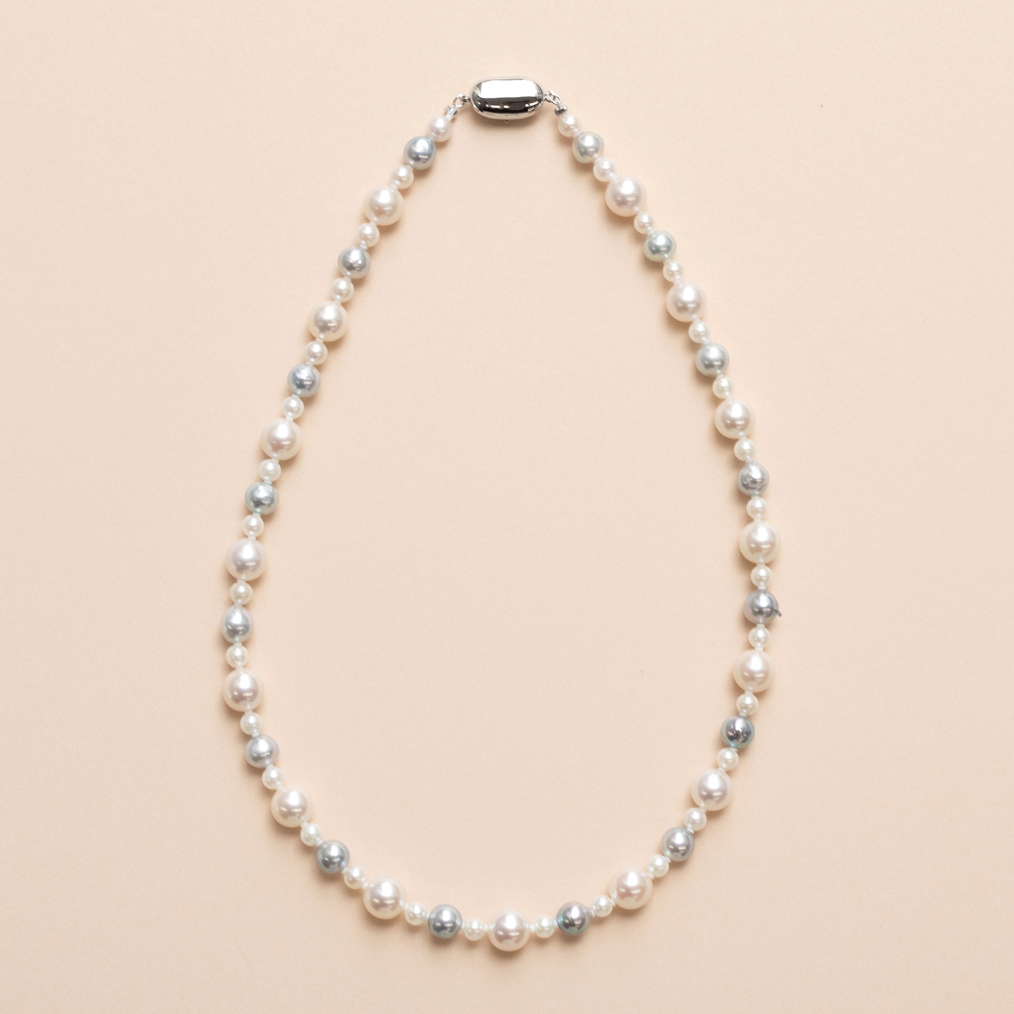 【限定1点】パールネックレス(アコヤ真珠/4.5～8.5mm/6月誕生石)《26T10215》