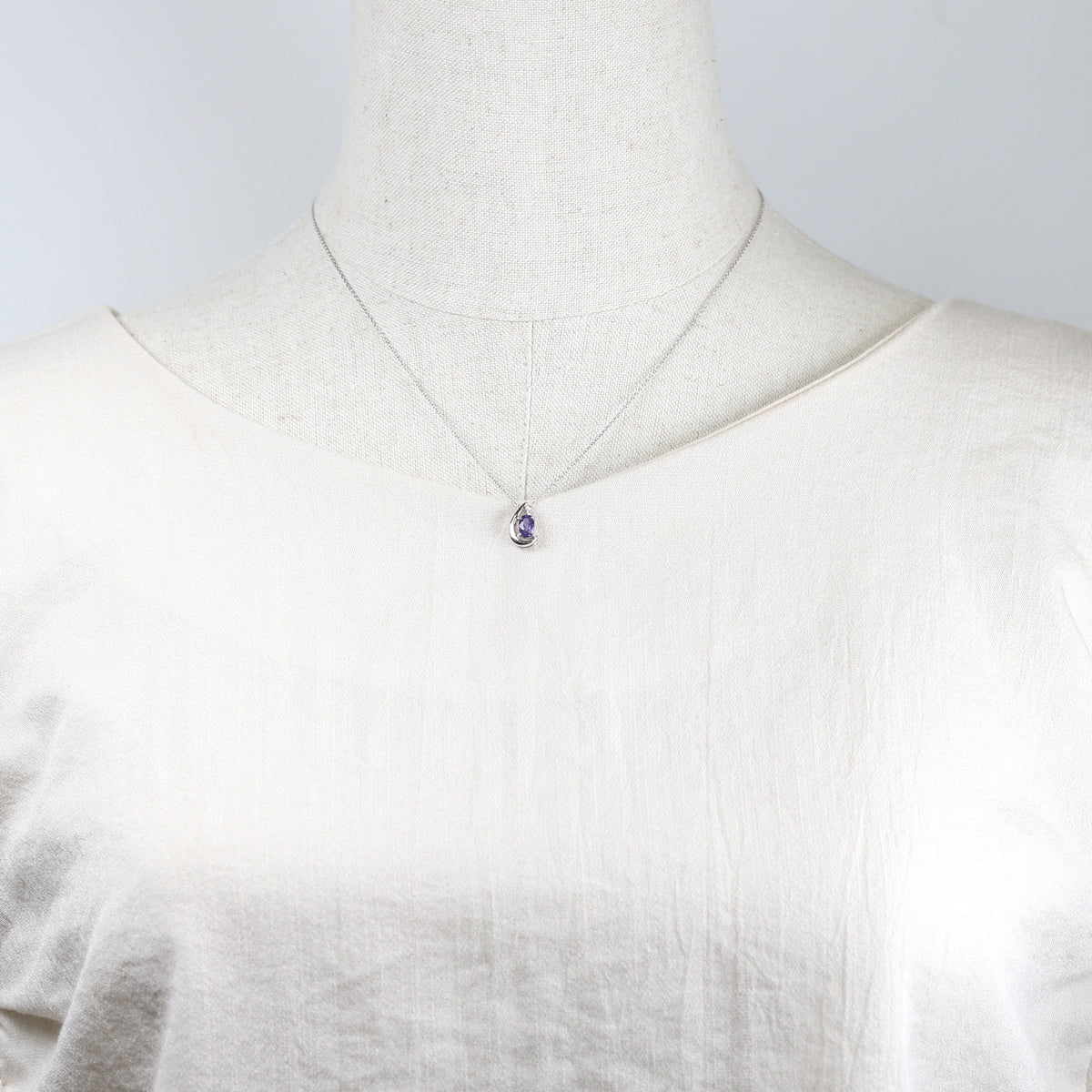【限定1点】サファイア/ダイヤモンド プラチナネックレス(ノーヒート/非加熱/9月誕生石)《26T10227》