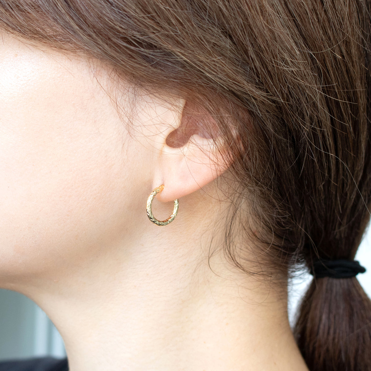 K18ピアス(フープ)《26T10256》