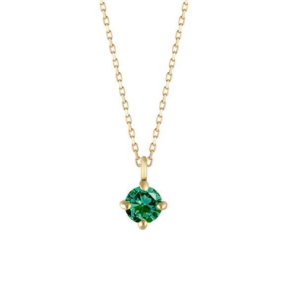 冬ギフト セ エメラルド K18ネックレス(クレサンベール/パレット/5月誕生石 アクセサリー