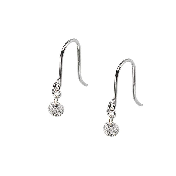 ダイヤモンド PTピアス(計0.15カラット/フック/レーザーホール/4月誕生石)《WEPD2685》