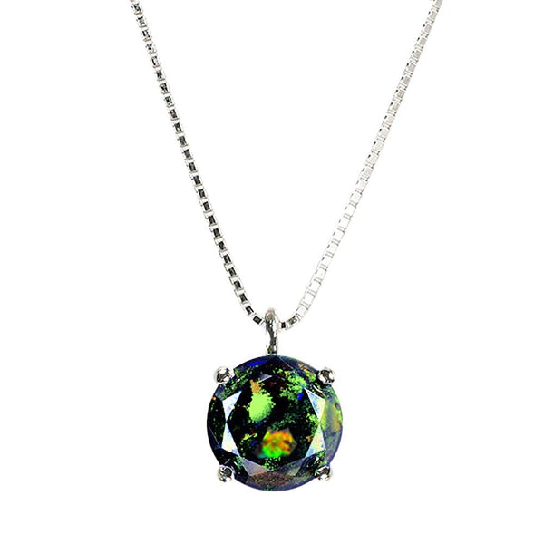 天然ブラックオパール 3.09ct 【美濃色ブルー】 黒生地