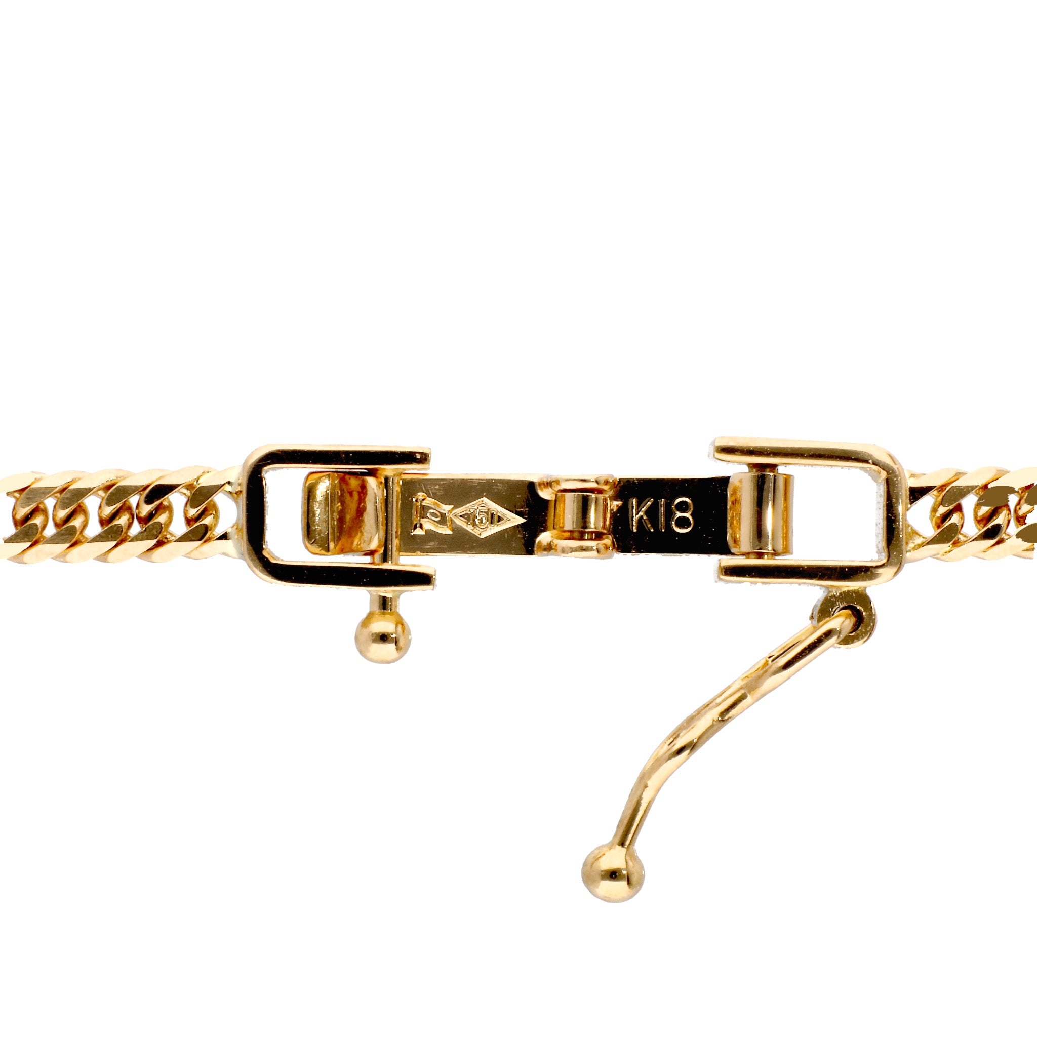 K18 ネックレス　10g超え　18金 18金ネックレス K18 6面Wチェーン 日本製 約10g 40cm 中留め